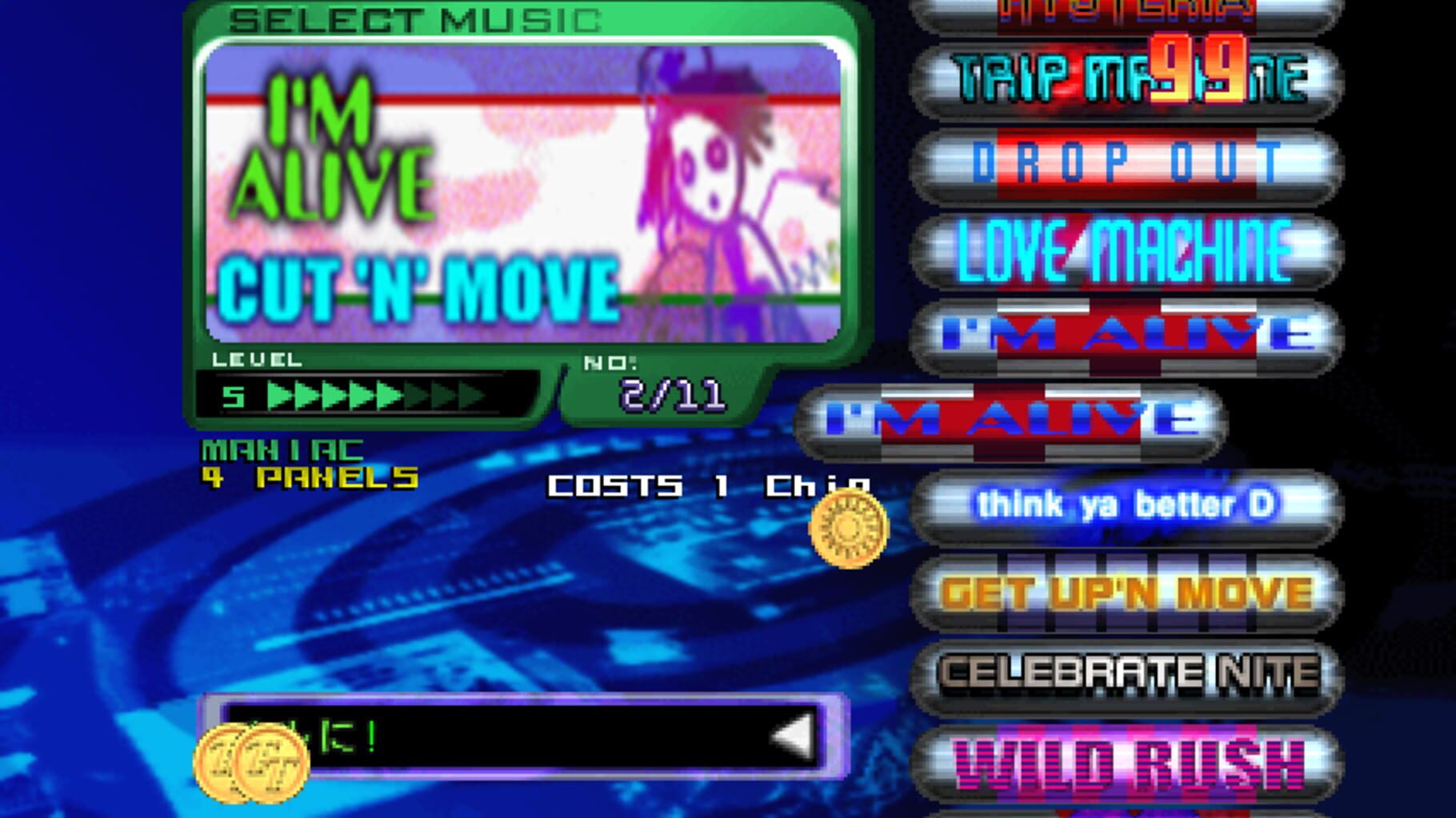 Captura de pantalla - Dance Dance Revolution Solo 2000