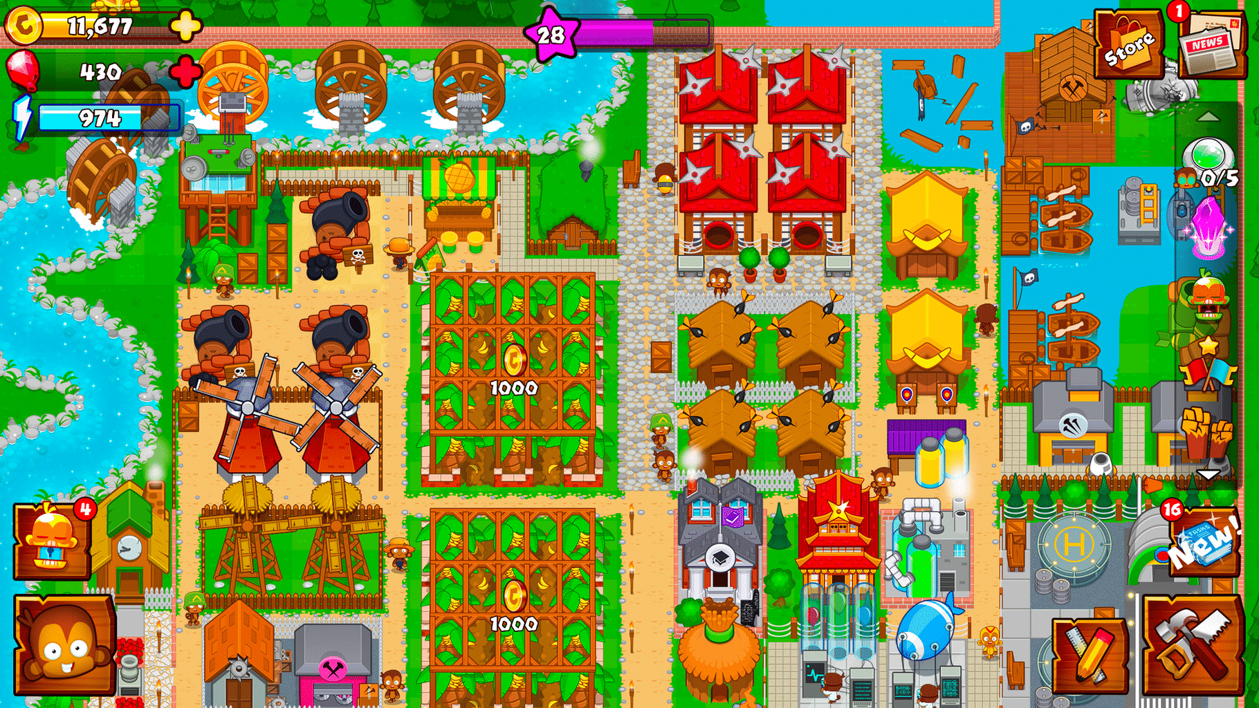 Bloons Monkey City screenshot