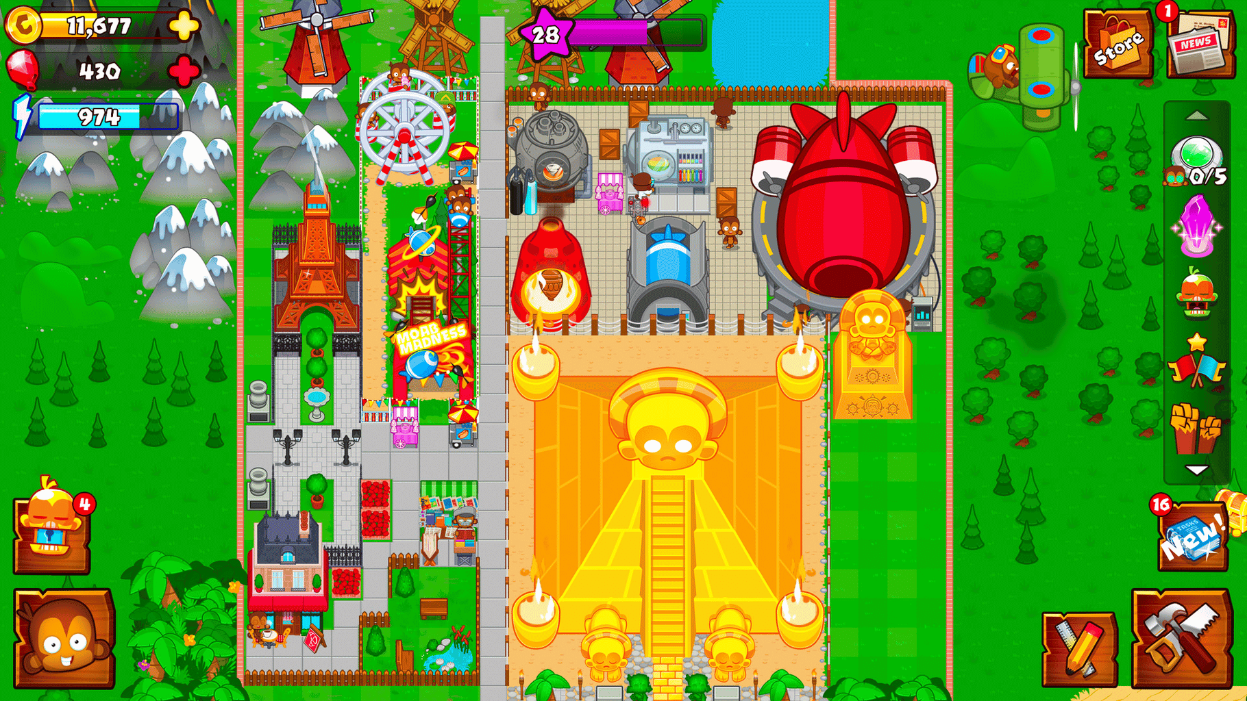 Bloons Monkey City screenshot