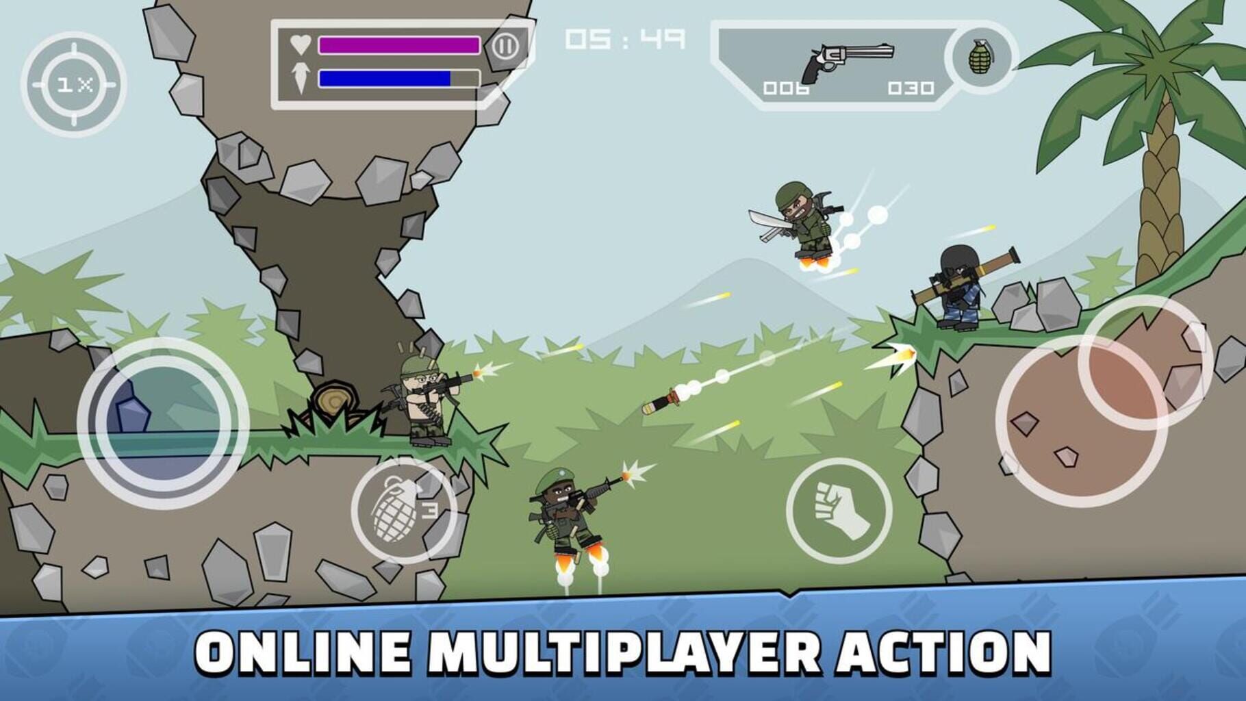 Captura de pantalla - Mini Militia - Doodle Army 2