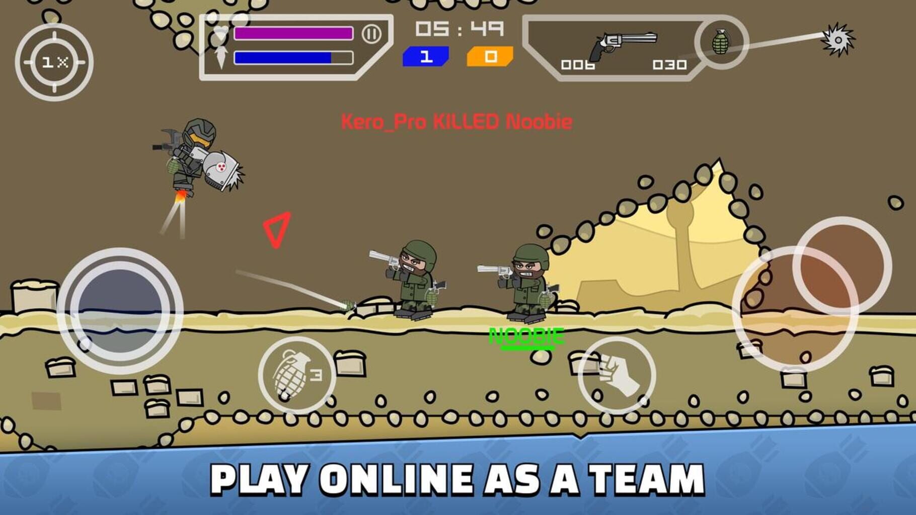 Captura de pantalla - Mini Militia - Doodle Army 2