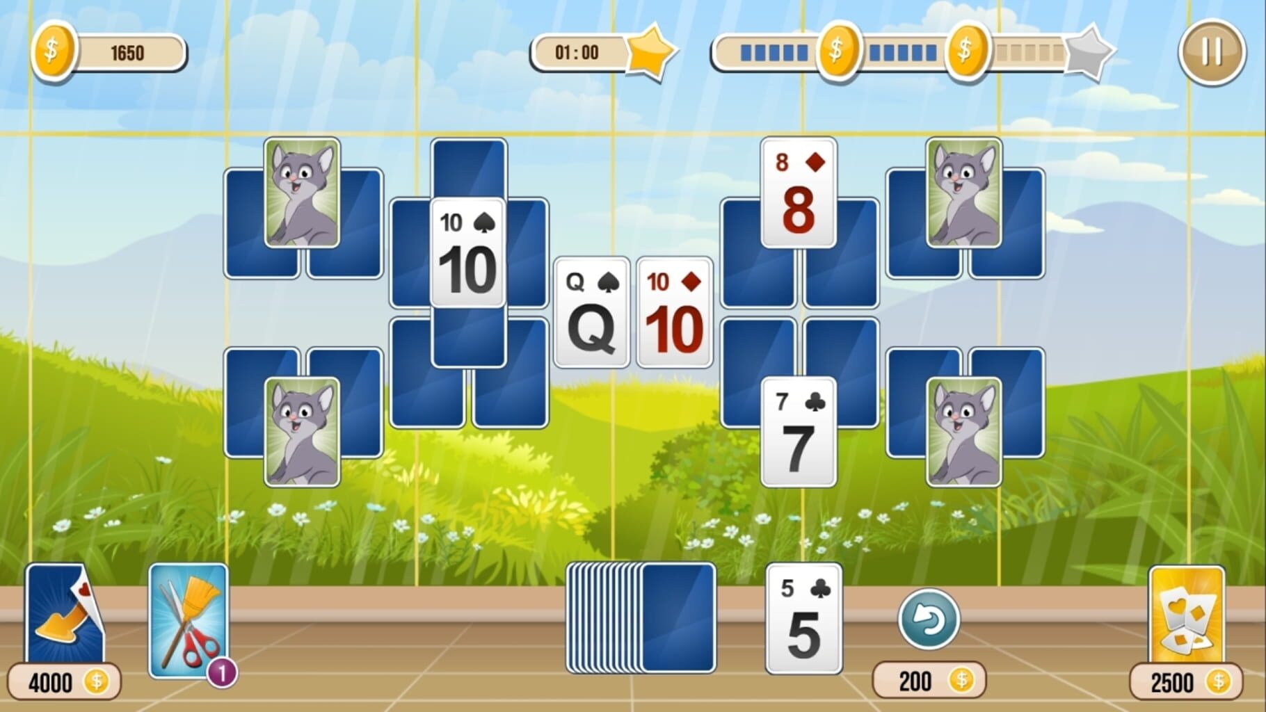 Solitaire TriPeaks Flowers screenshot