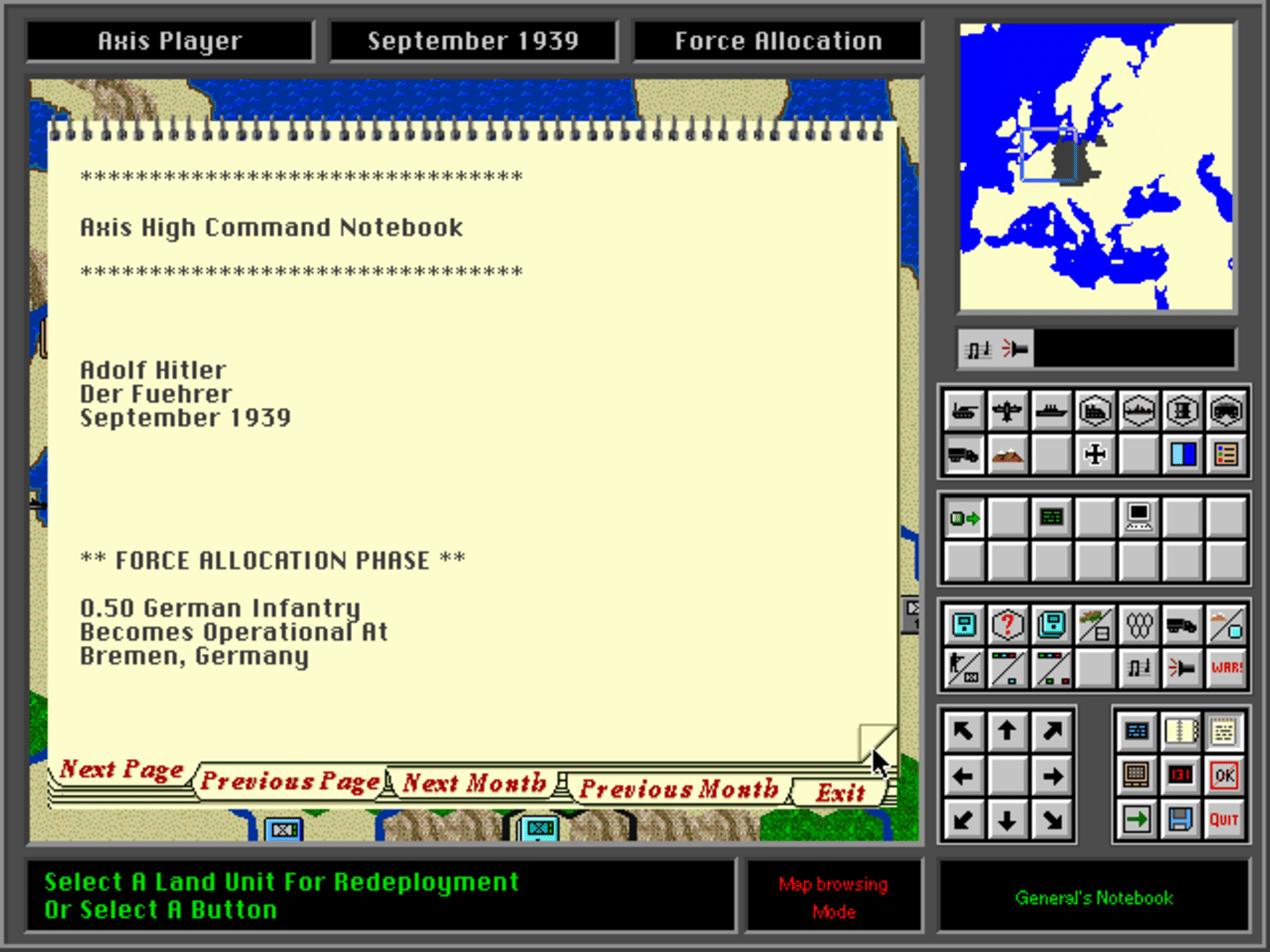 High Command: Europe 1939-'45 screenshot