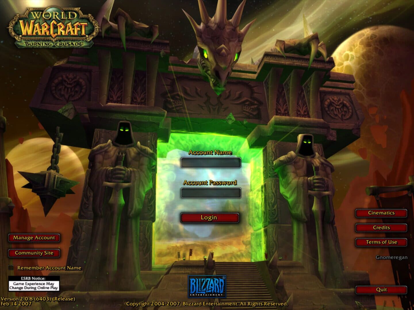 Captura de pantalla - World of Warcraft: The Burning Crusade