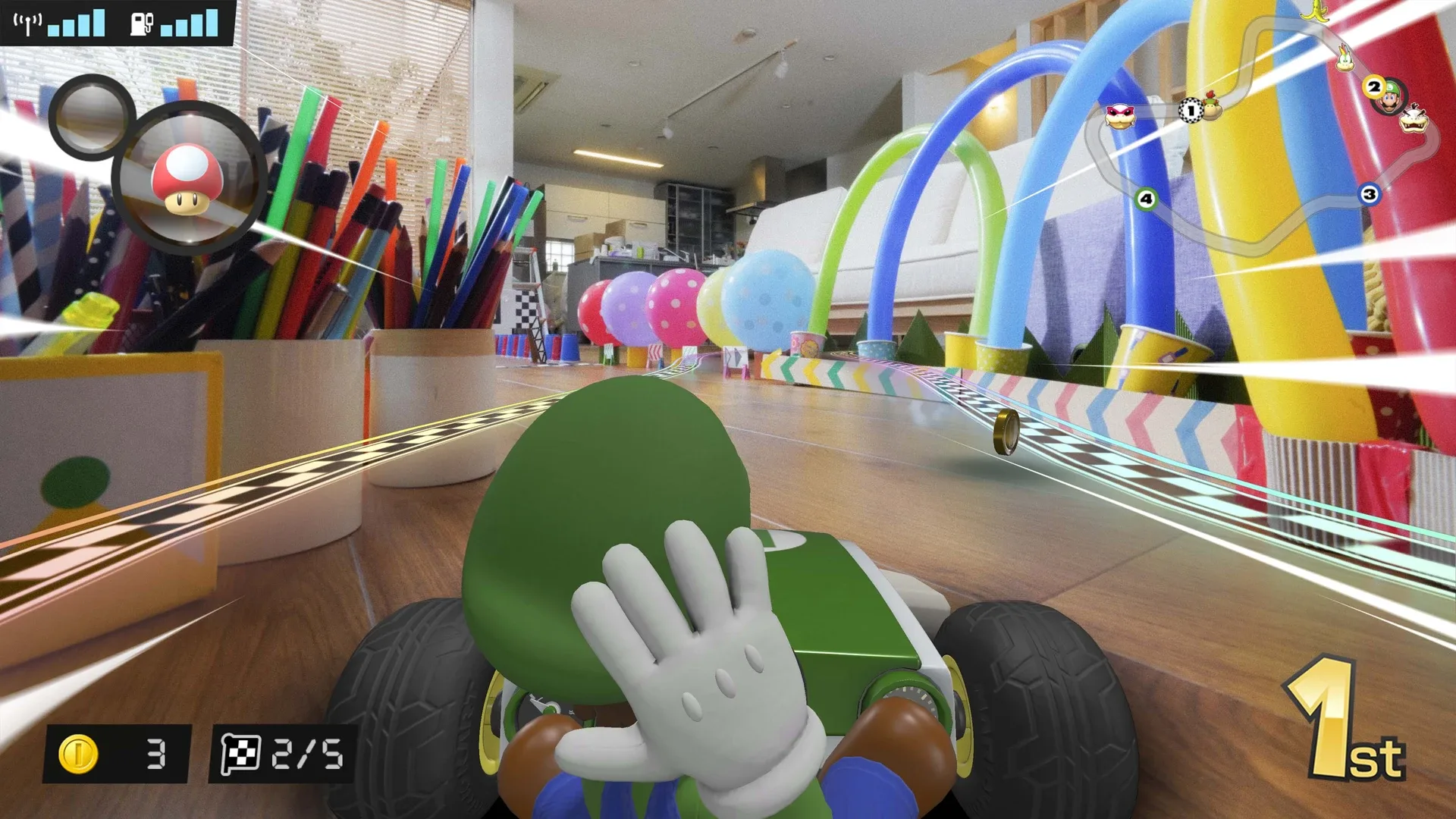 Captura de pantalla - Mario Kart Live: Home Circuit