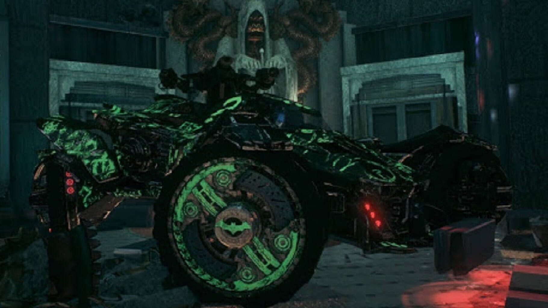 Captura de pantalla - Batman: Arkham Knight - Riddler Themed Batmobile Skin