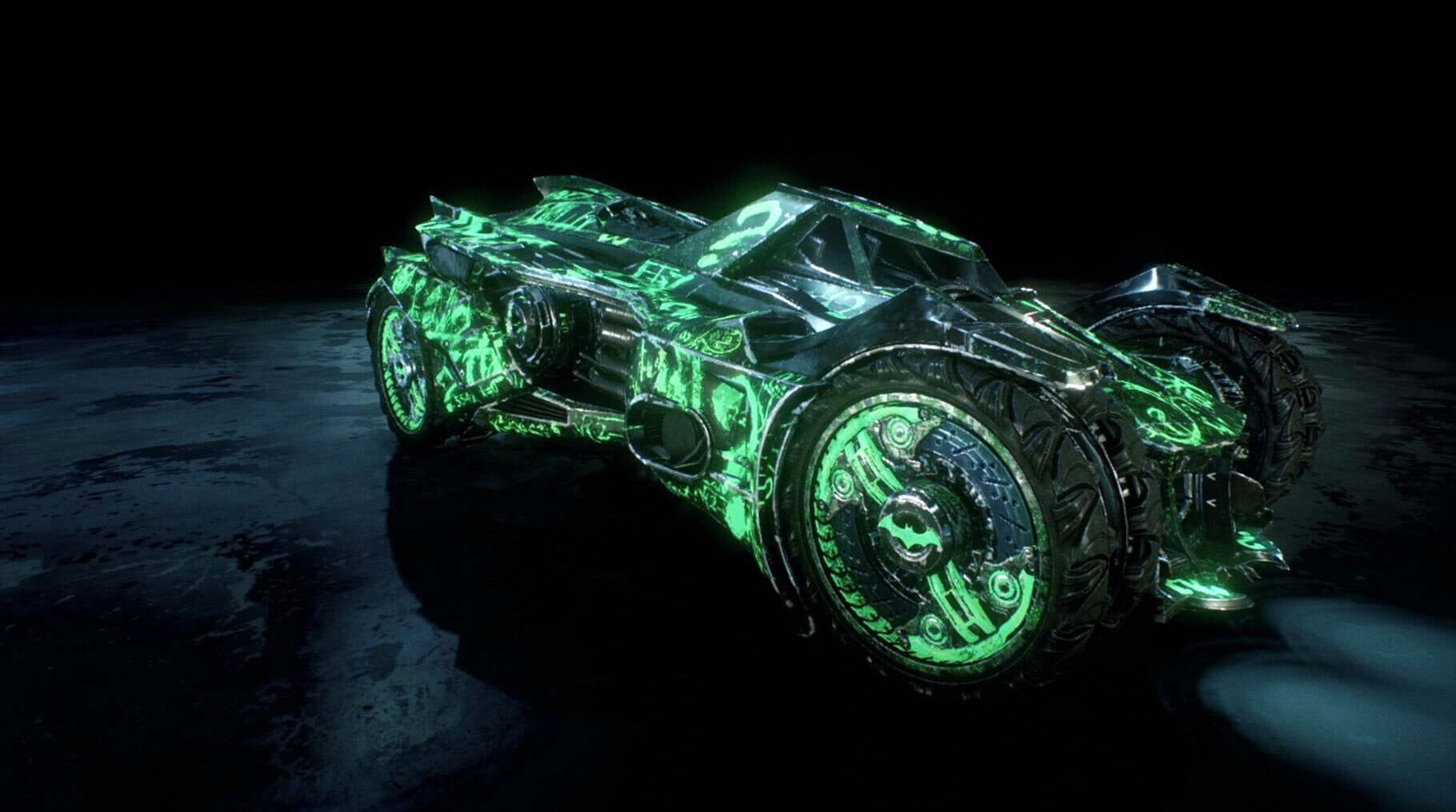 Captura de pantalla - Batman: Arkham Knight - Riddler Themed Batmobile Skin