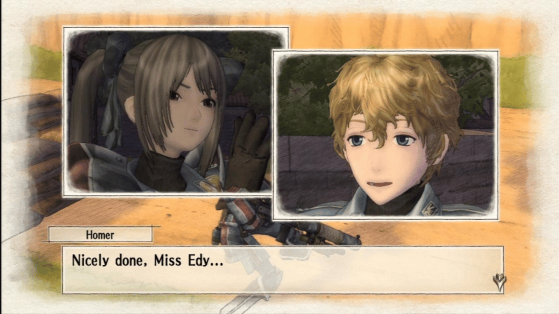 Valkyria Chronicles: Edy's Mission "Enter the Edy Detachment" screenshot