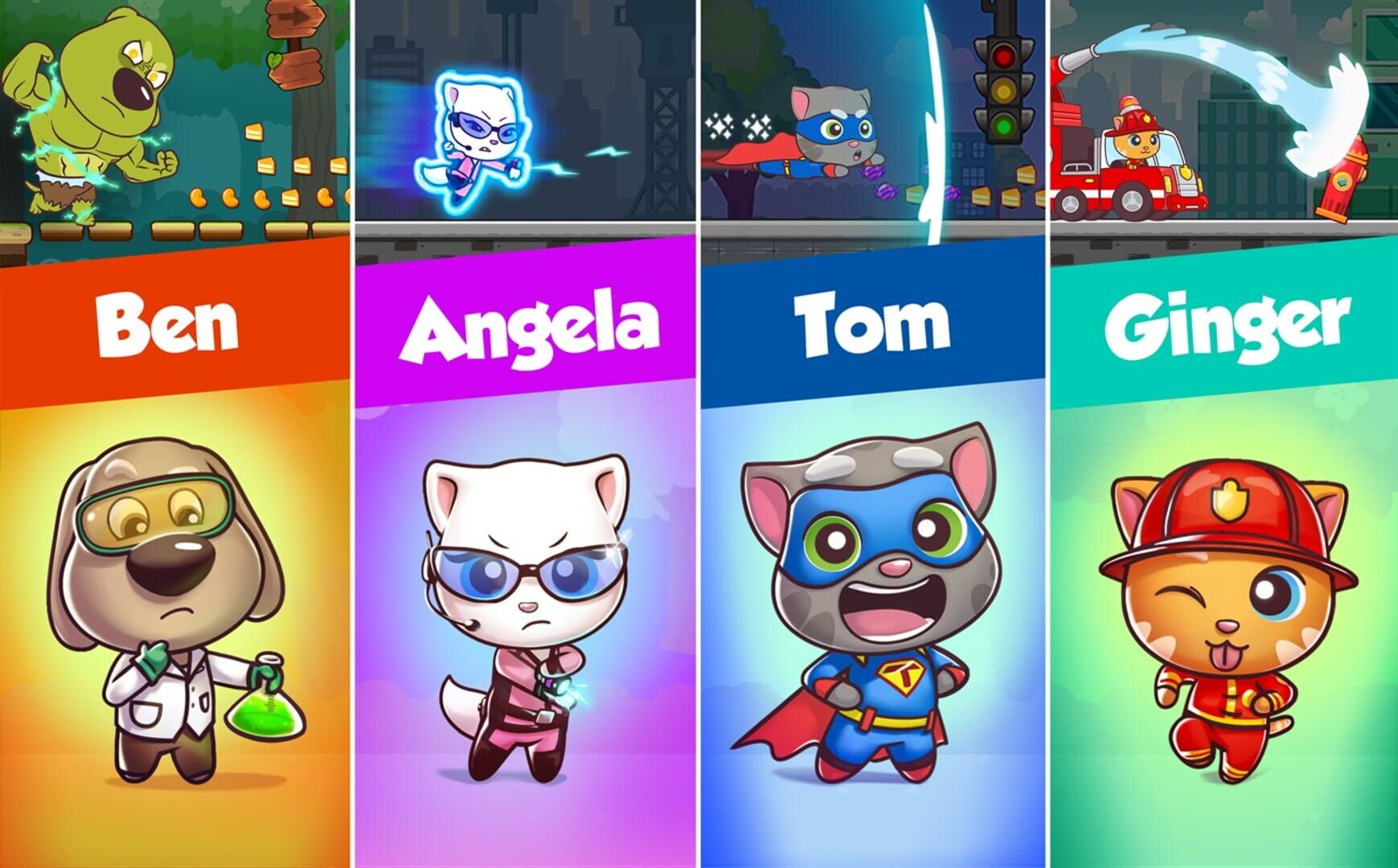 Captura de pantalla - Talking Tom Candy Run