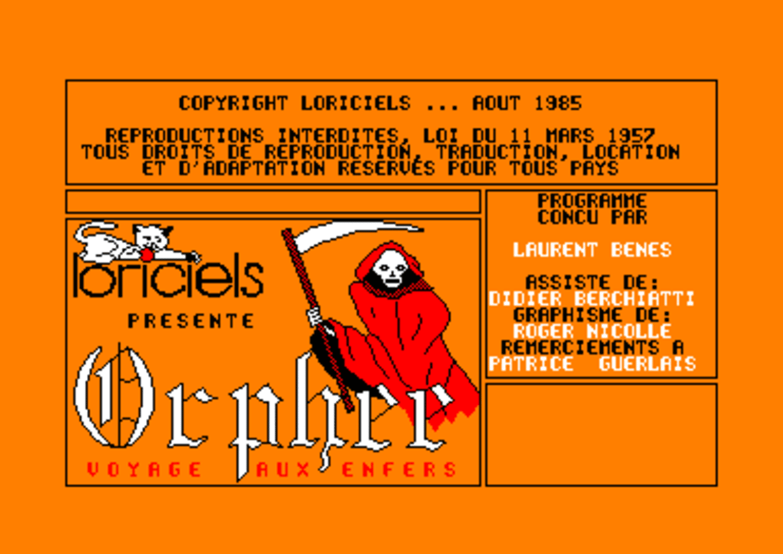 Orphée: Voyage aux Enfers screenshot