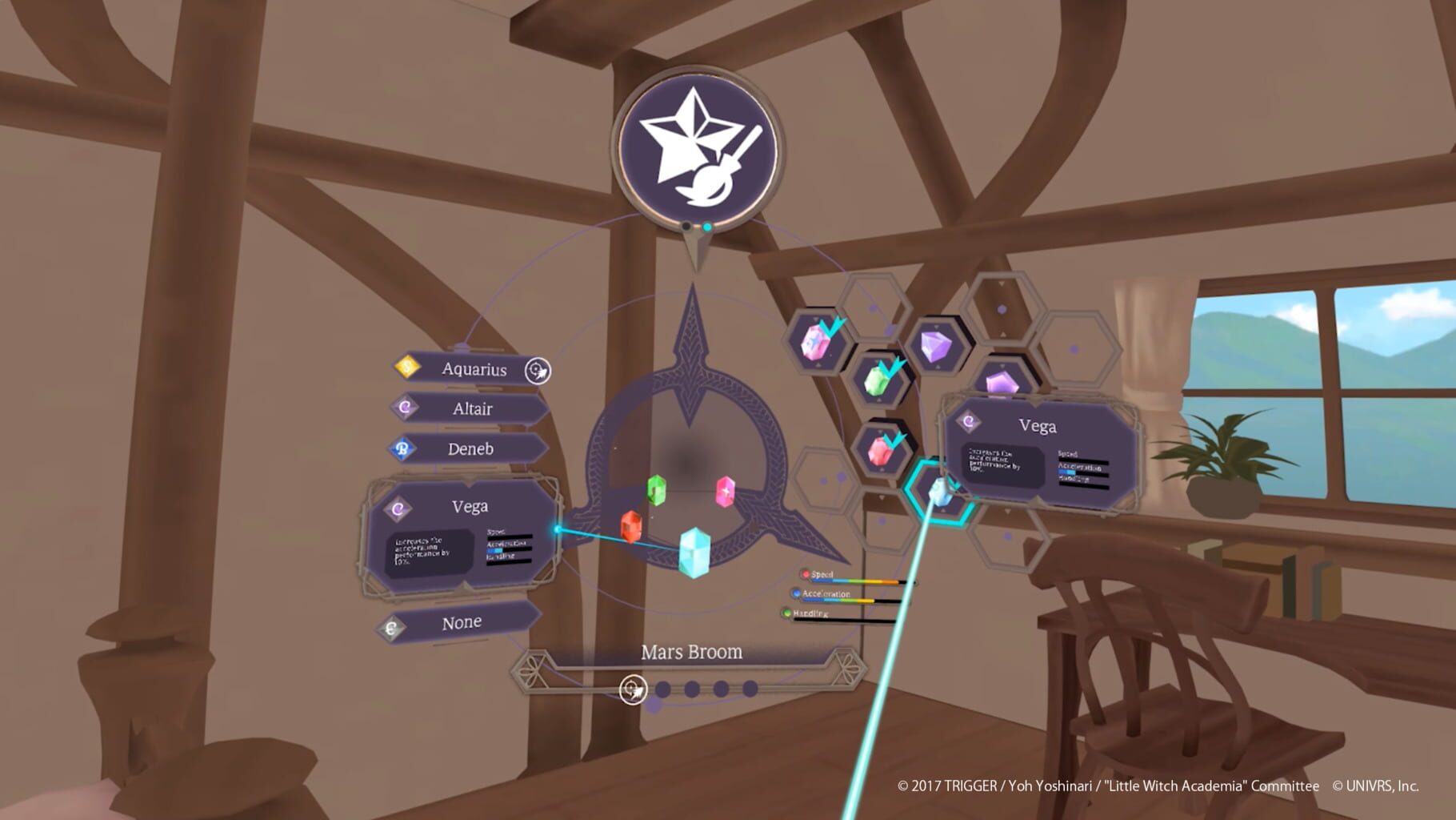 Captura de pantalla - Little Witch Academia: VR Broom Racing