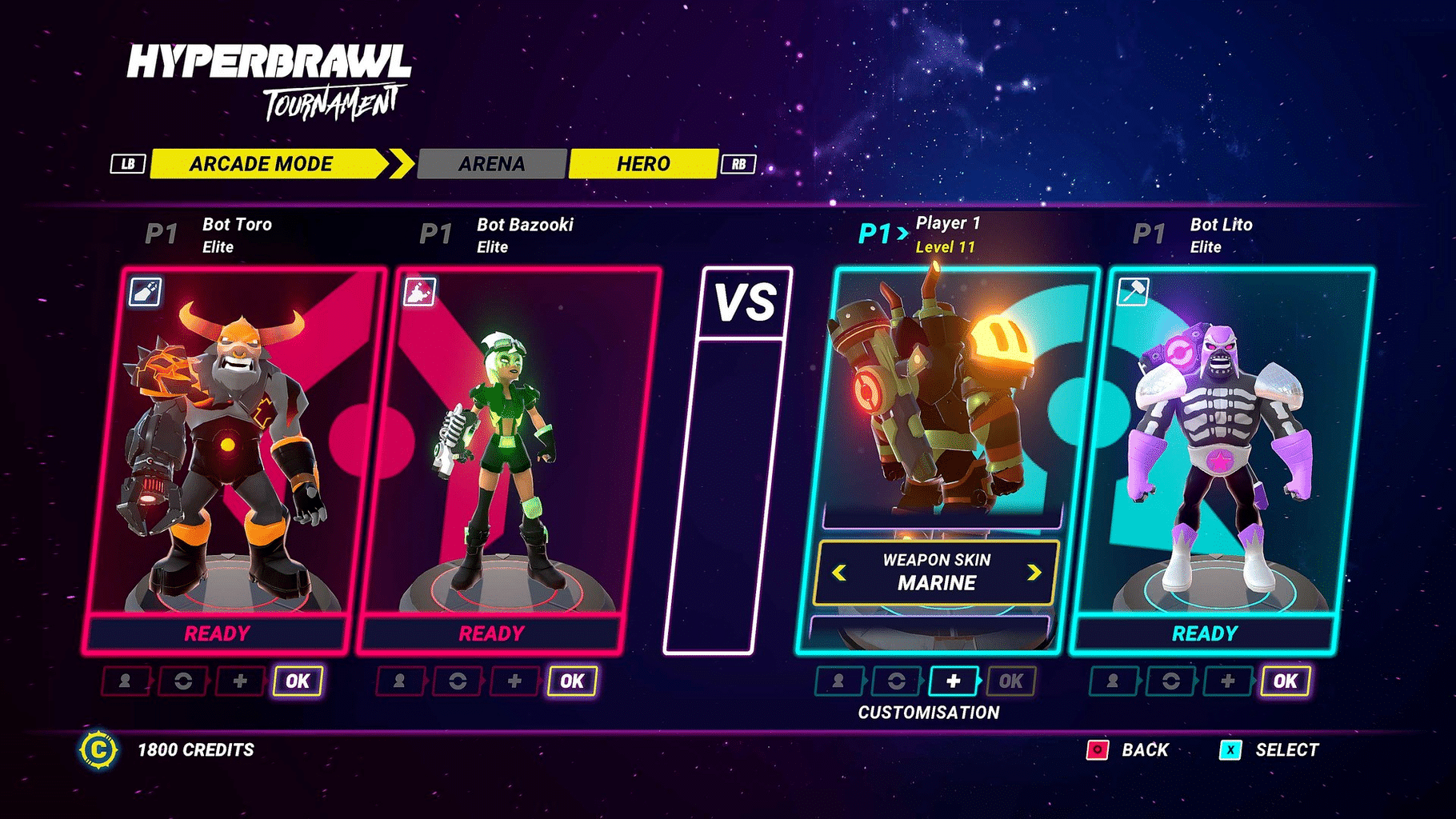 HyperBrawl Tournament screenshot