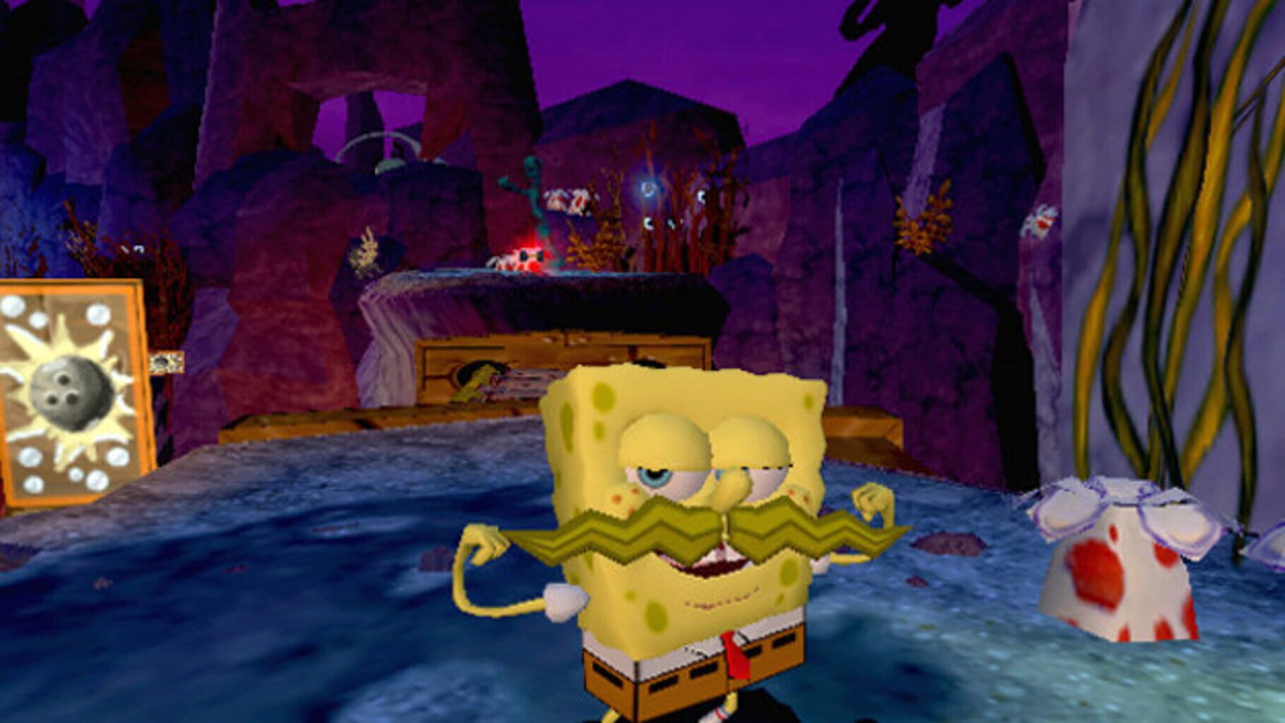Игра губка боб формула. The Spongebob Squarepants movie (игра). Spongebob Squarepants 2 игра. Игра для ps2 губка Боб. Губка Боб квадратные штаны игра 2005.