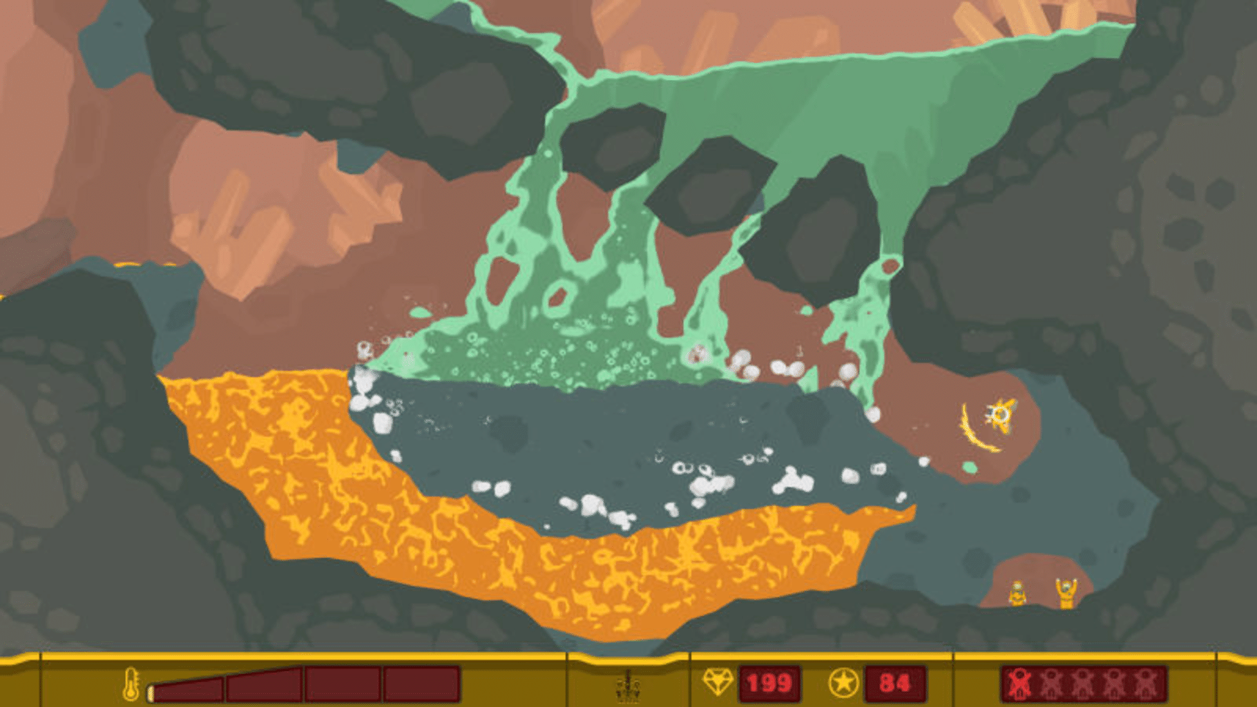 PixelJunk Shooter screenshot