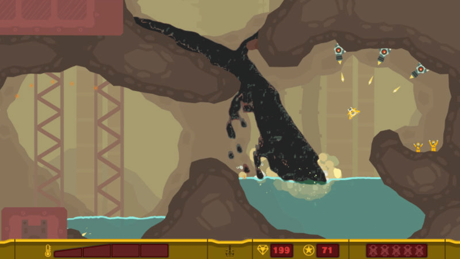 PixelJunk Shooter screenshot