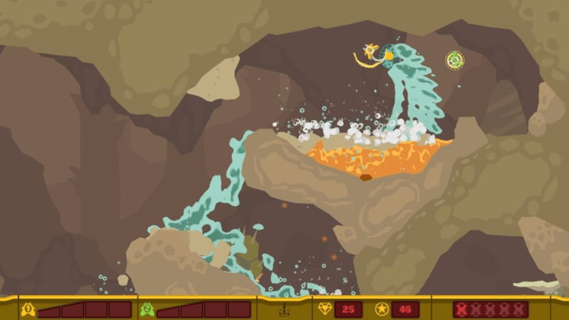 PixelJunk Shooter screenshot