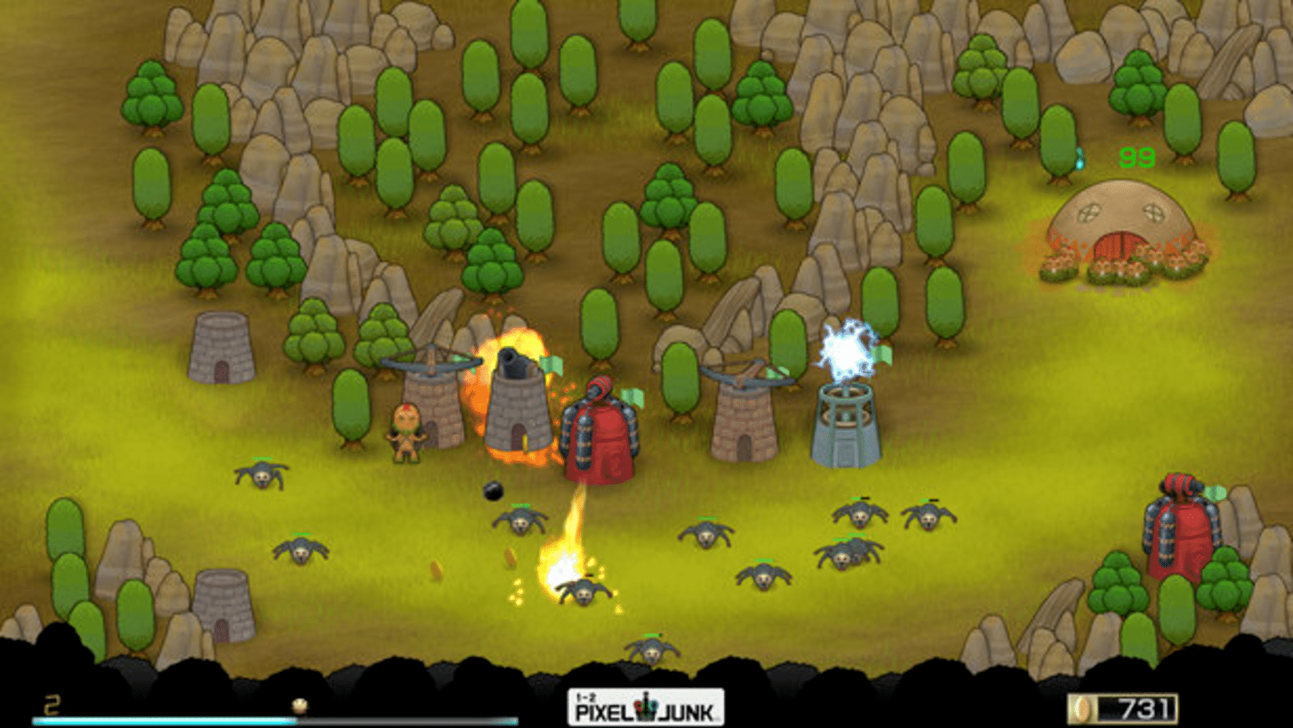 PixelJunk Monsters screenshot