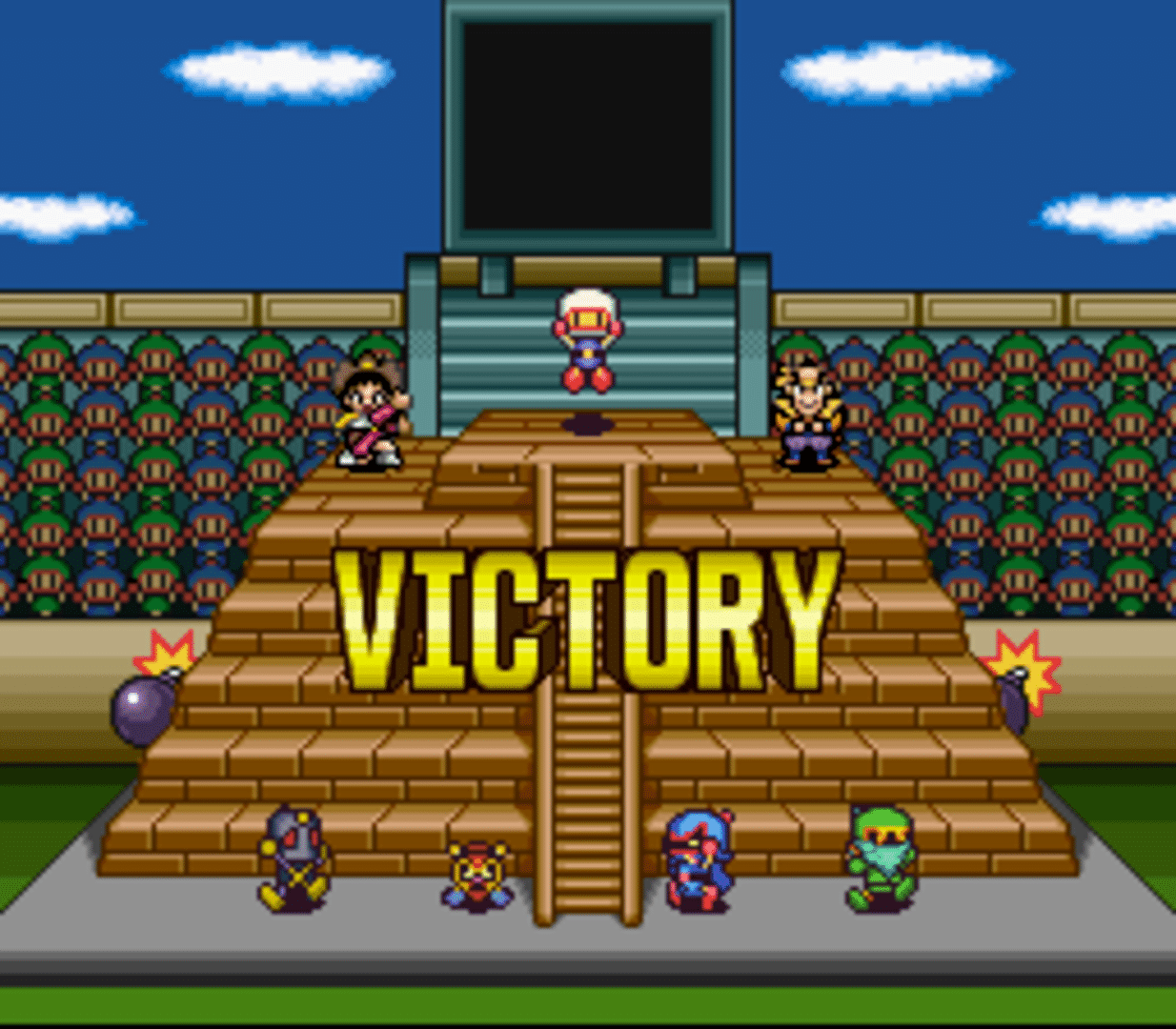 Super Bomberman 5 - Game Over (SNES) 