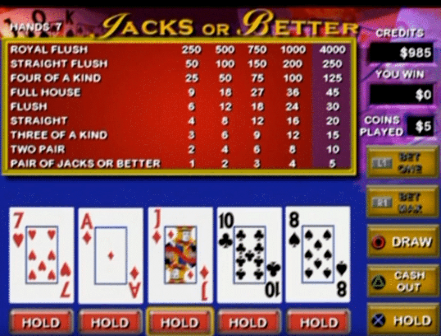 Video Poker & Blackjack screenshot