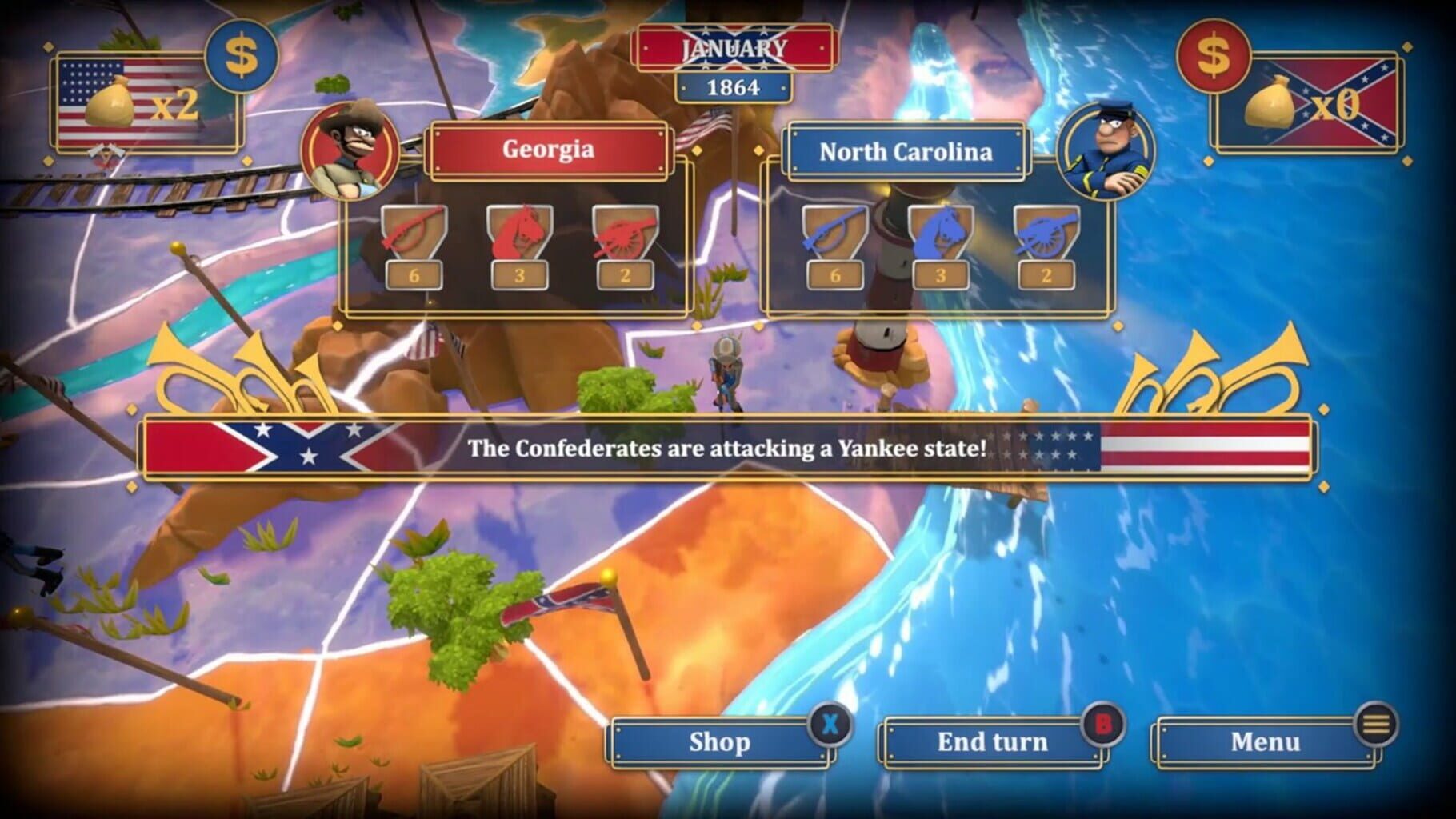 The Bluecoats: North & South screenshot