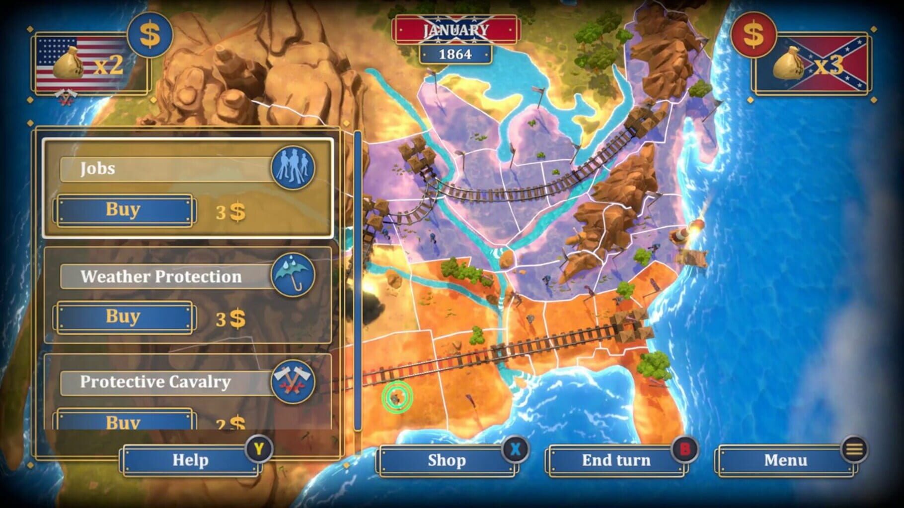 The Bluecoats: North & South screenshot