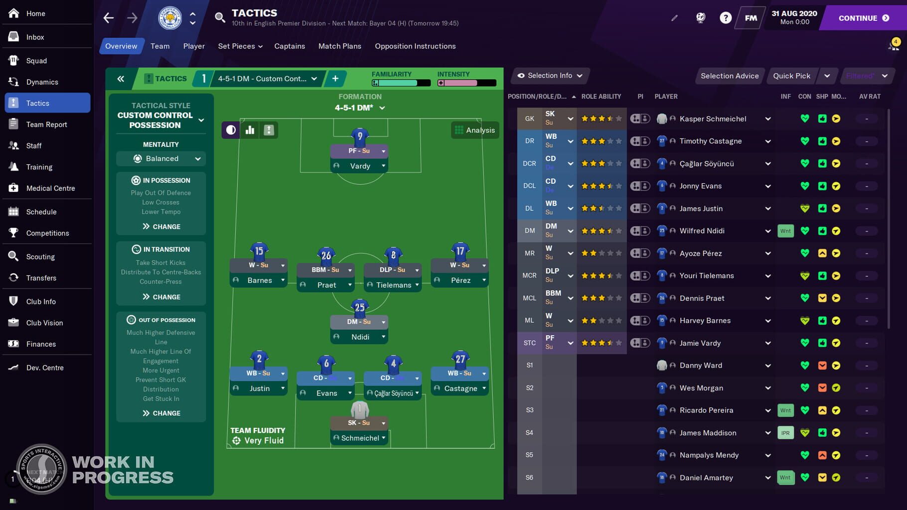 Captura de pantalla - Football Manager 2021