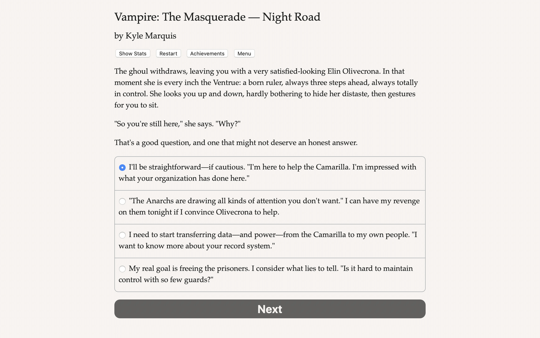 Vampire: The Masquerade - Night Road screenshot