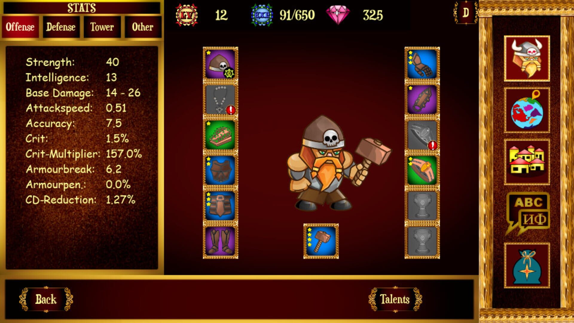 Legend of Towercraft - Screenshot