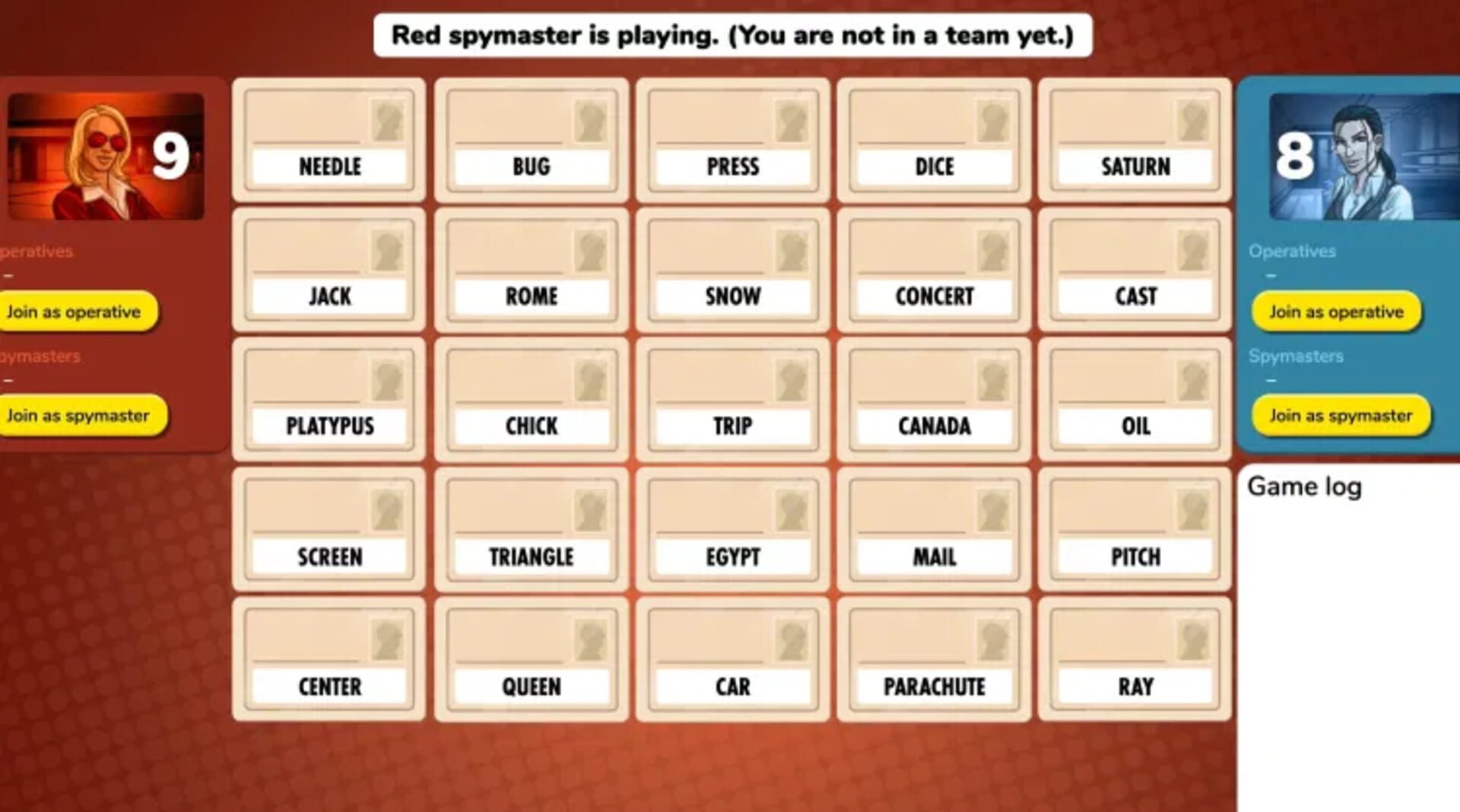 Codenames screenshot