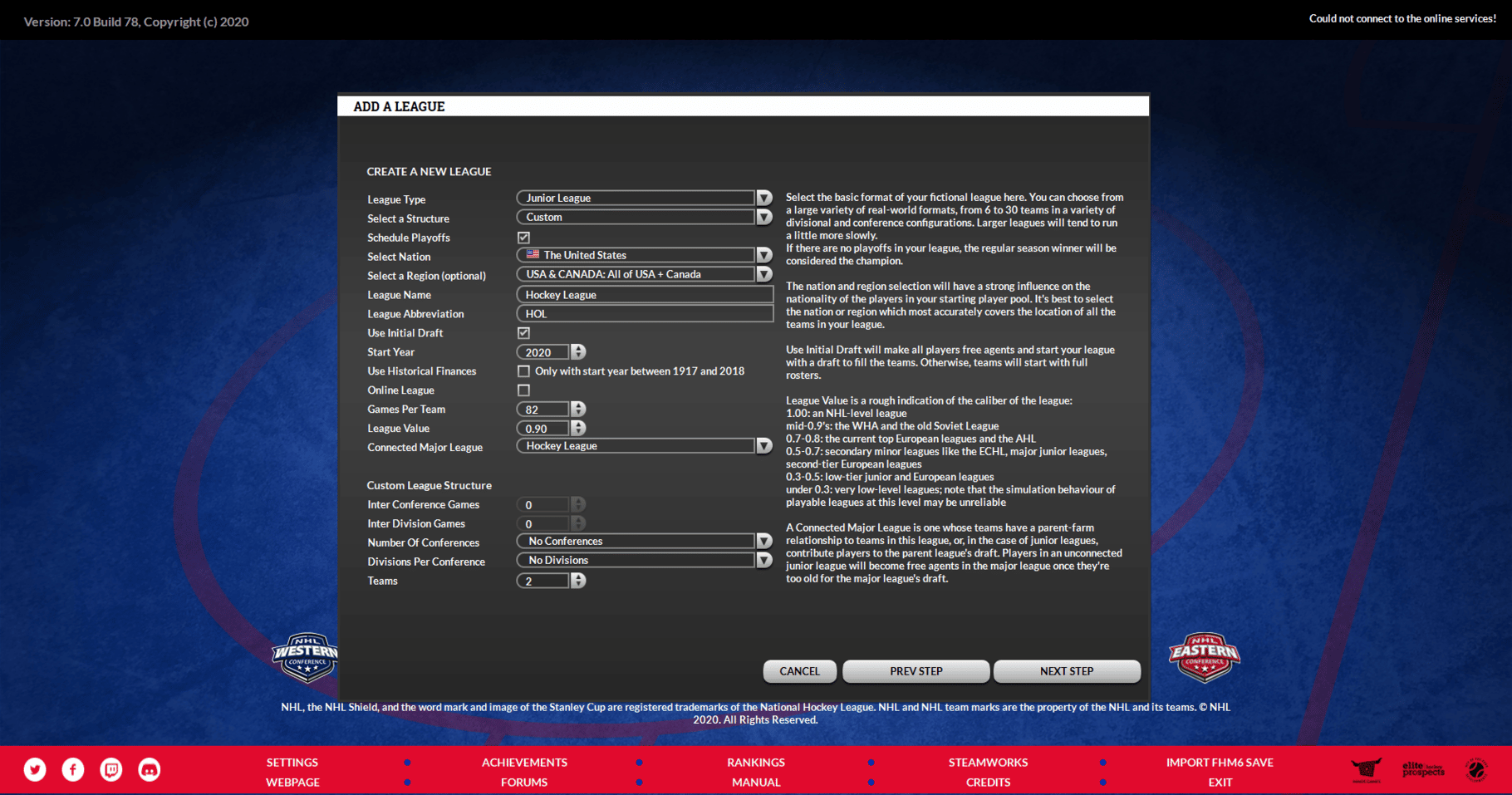 Franchise Hockey Manager 7 screenshot