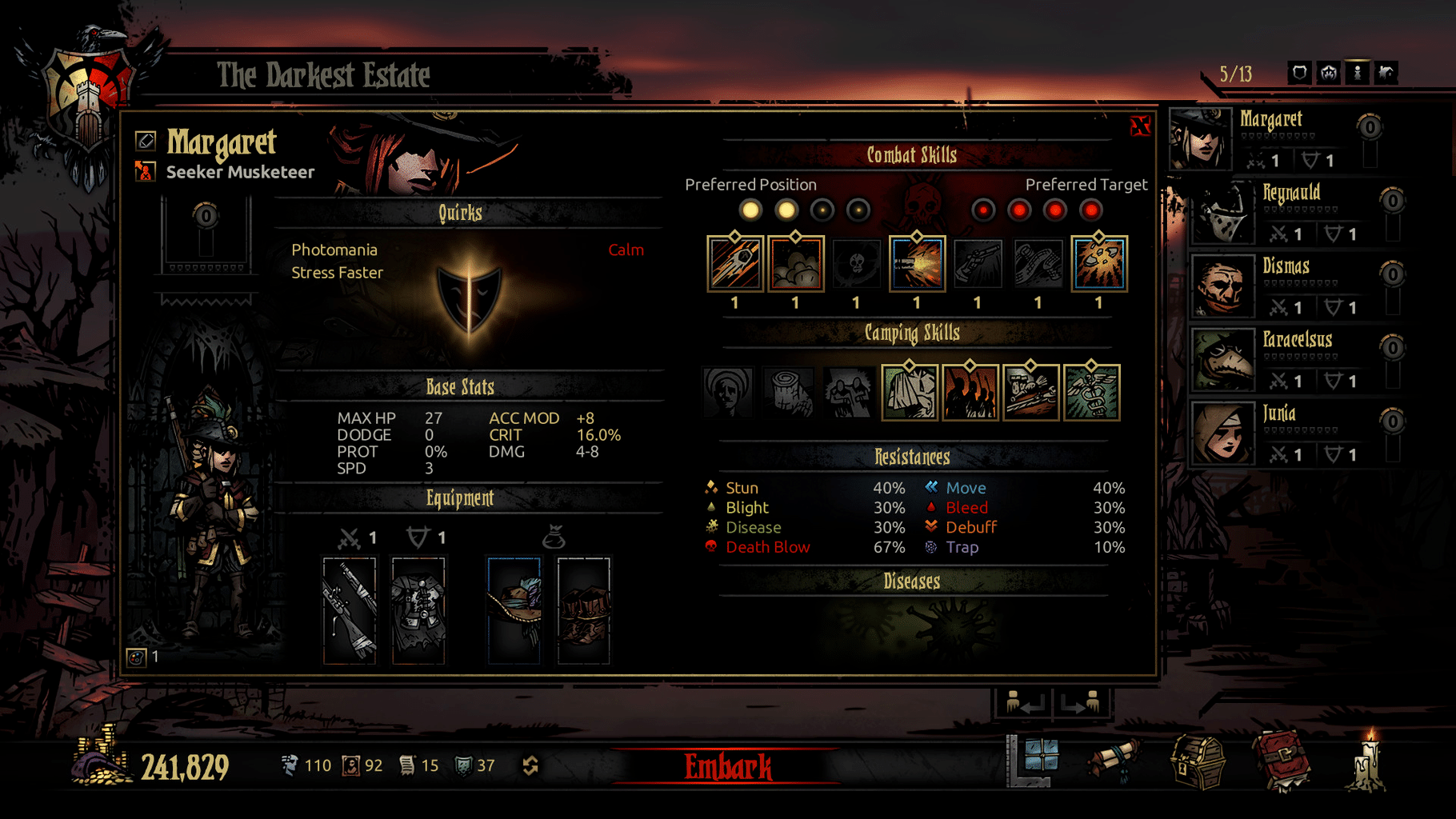 Darkest Dungeon: The Musketeer screenshot