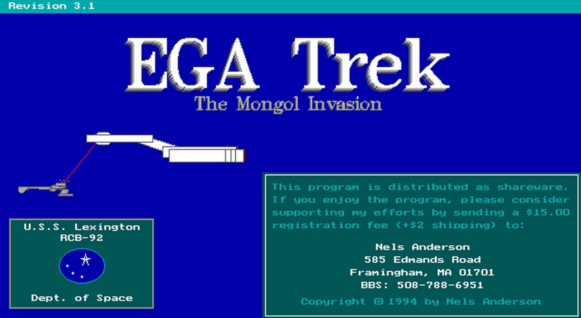EGA Trek - Screenshot