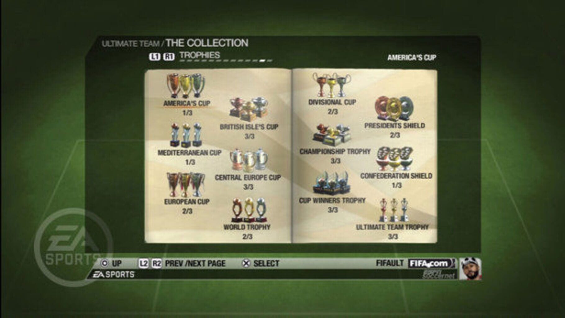 Captura de pantalla - FIFA 09: Ultimate Team