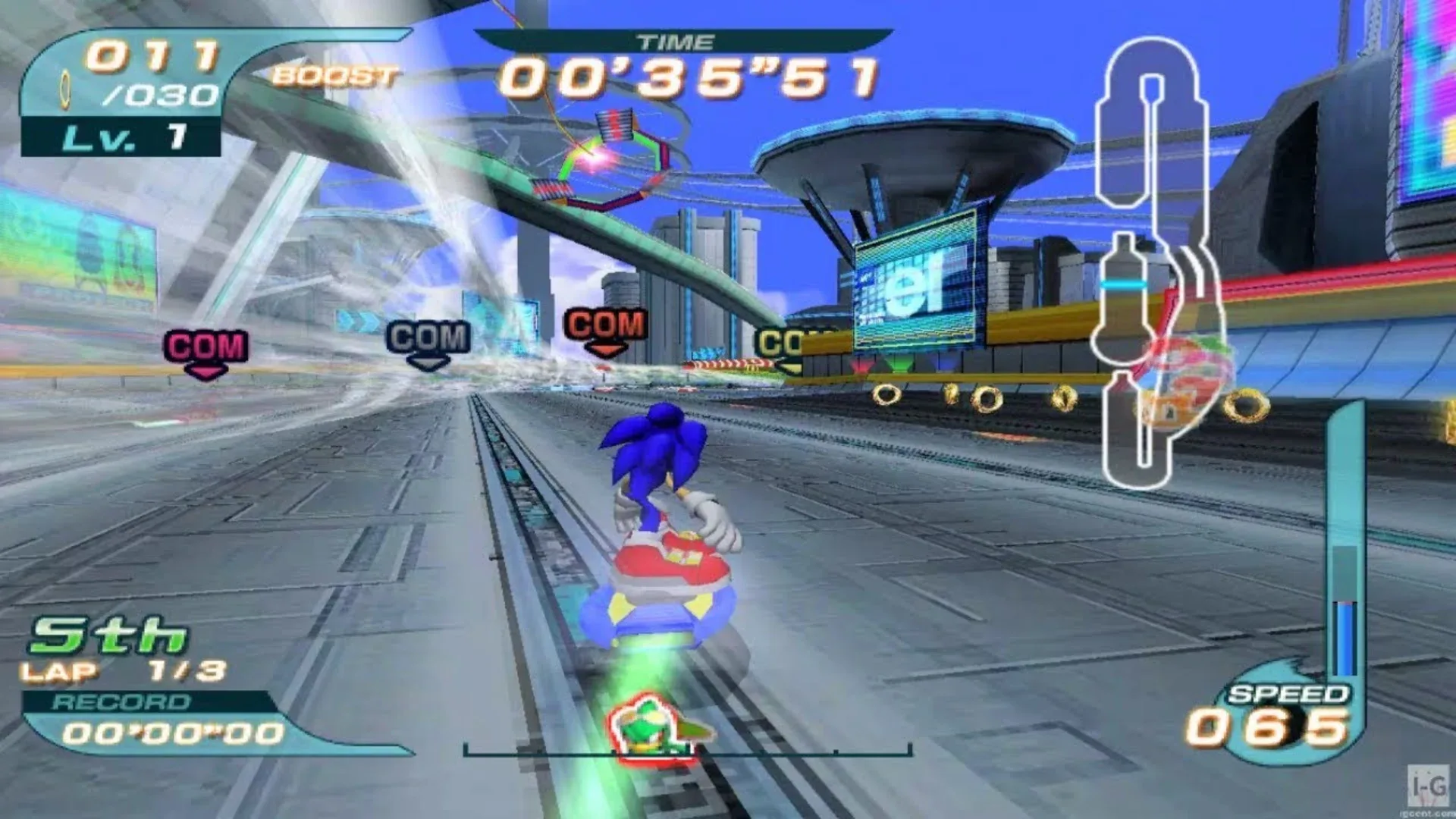 Captura de pantalla - Sonic Riders