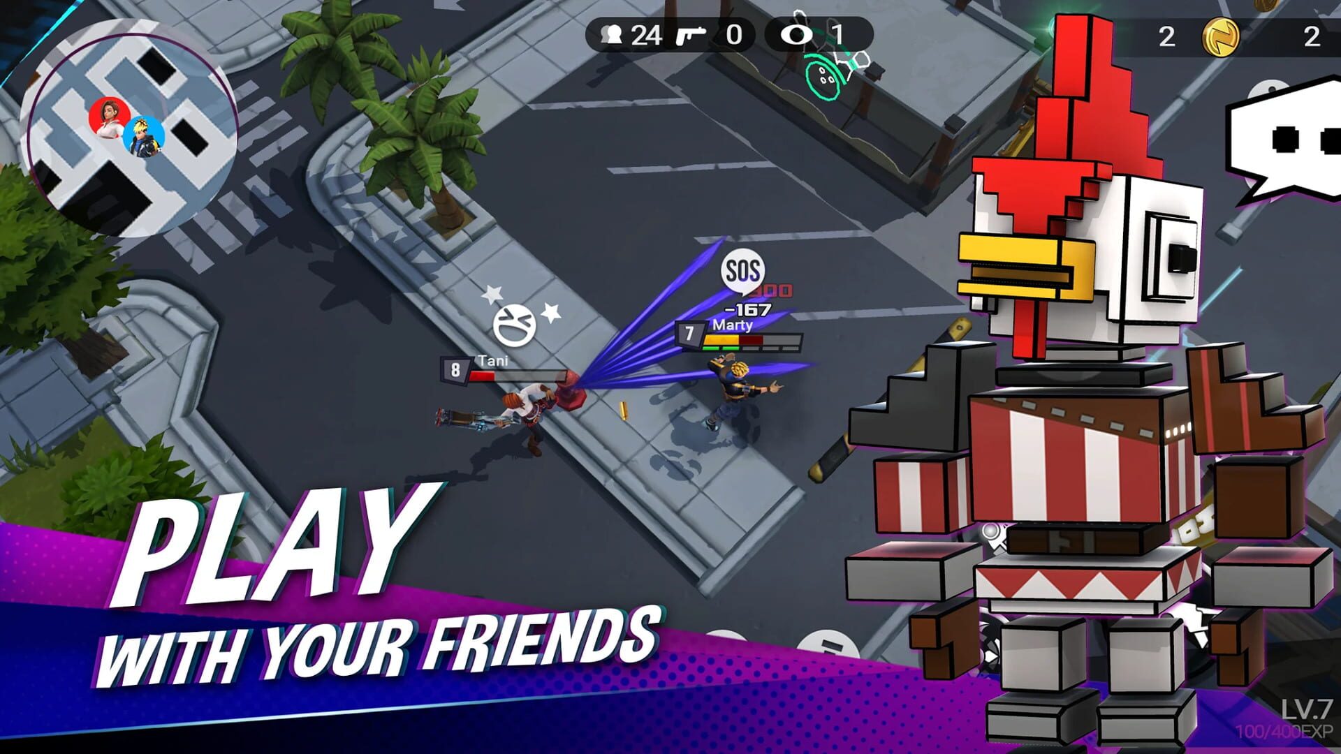 Battlepalooza: Free PvP Arena Battle Royale - Screenshot