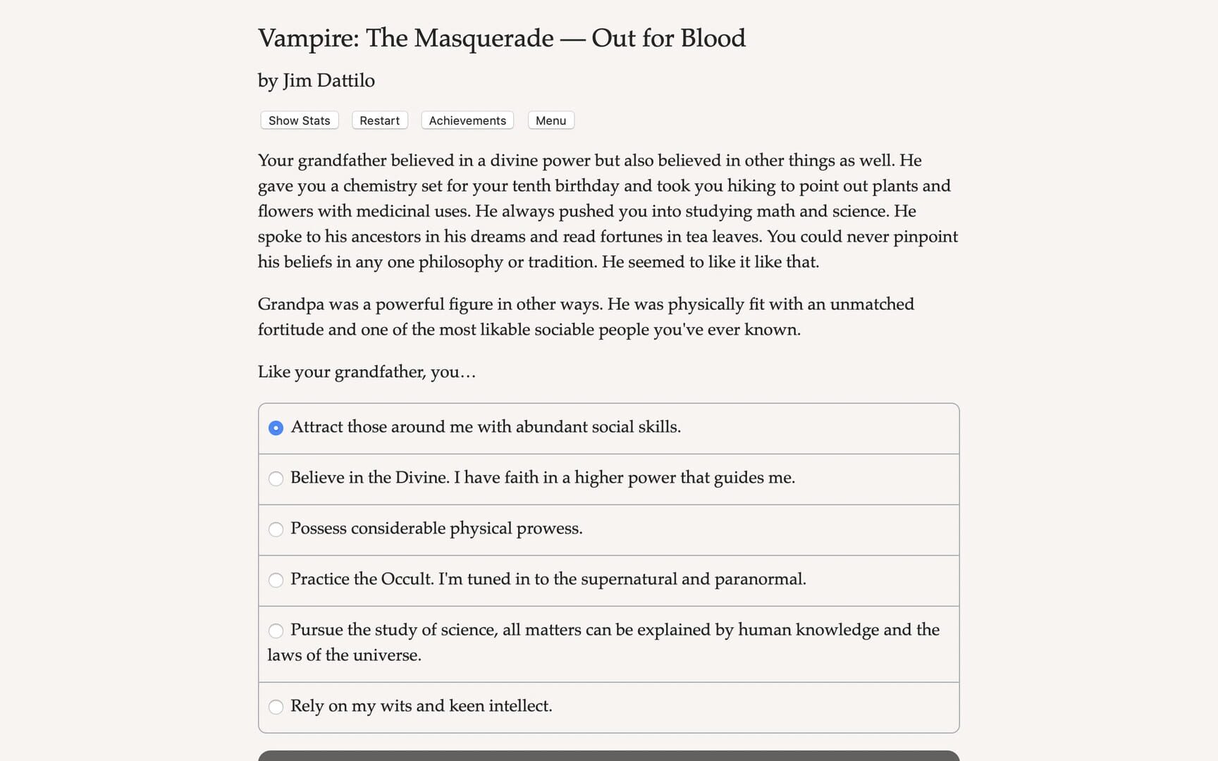 Captura de pantalla - Vampire: The Masquerade - Out for Blood