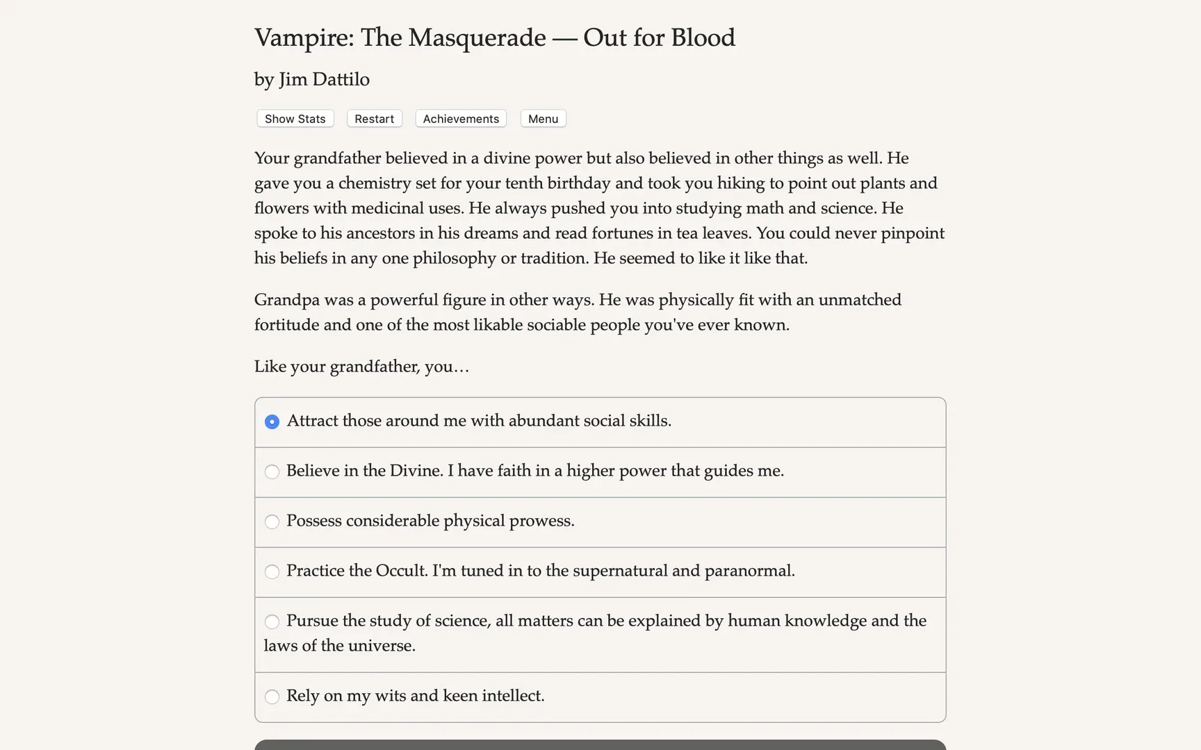 Captura de pantalla - Vampire: The Masquerade - Out for Blood