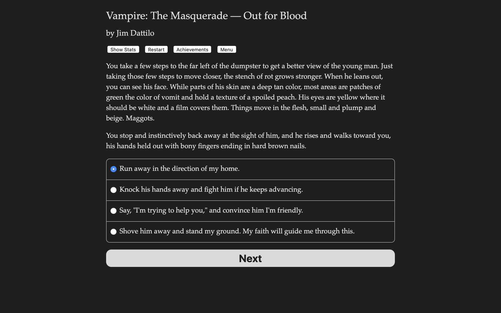 Vampire: The Masquerade - Out for Blood screenshot