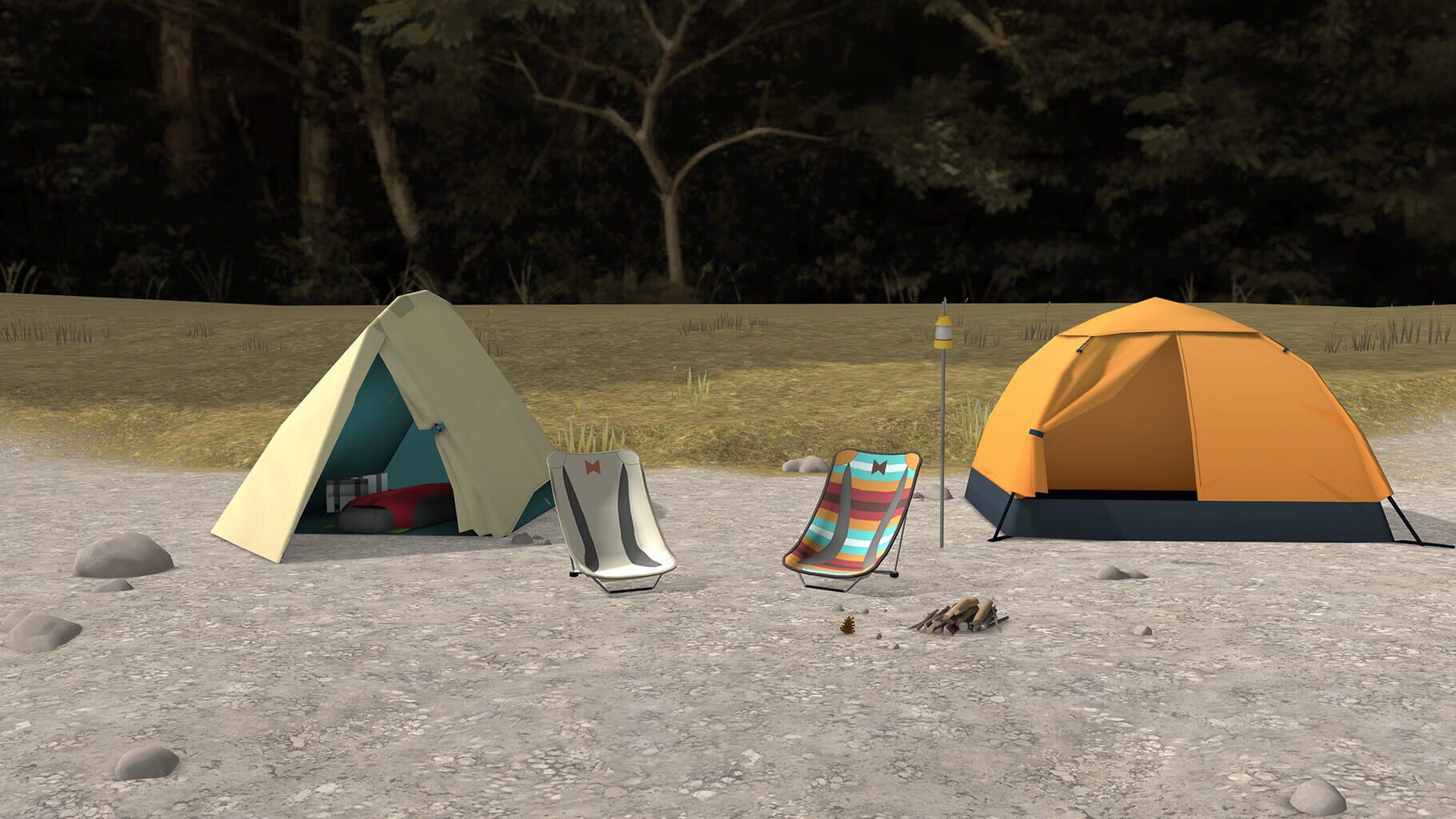 Captura de pantalla - Laid-Back Camp: Virtual - Lake Motosu