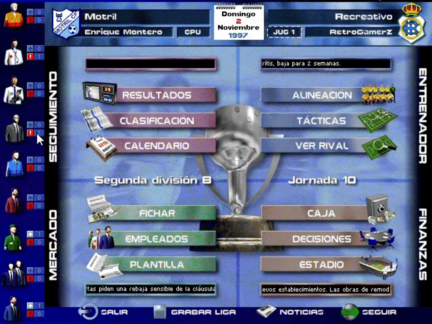 PC Fútbol 6.0 screenshot