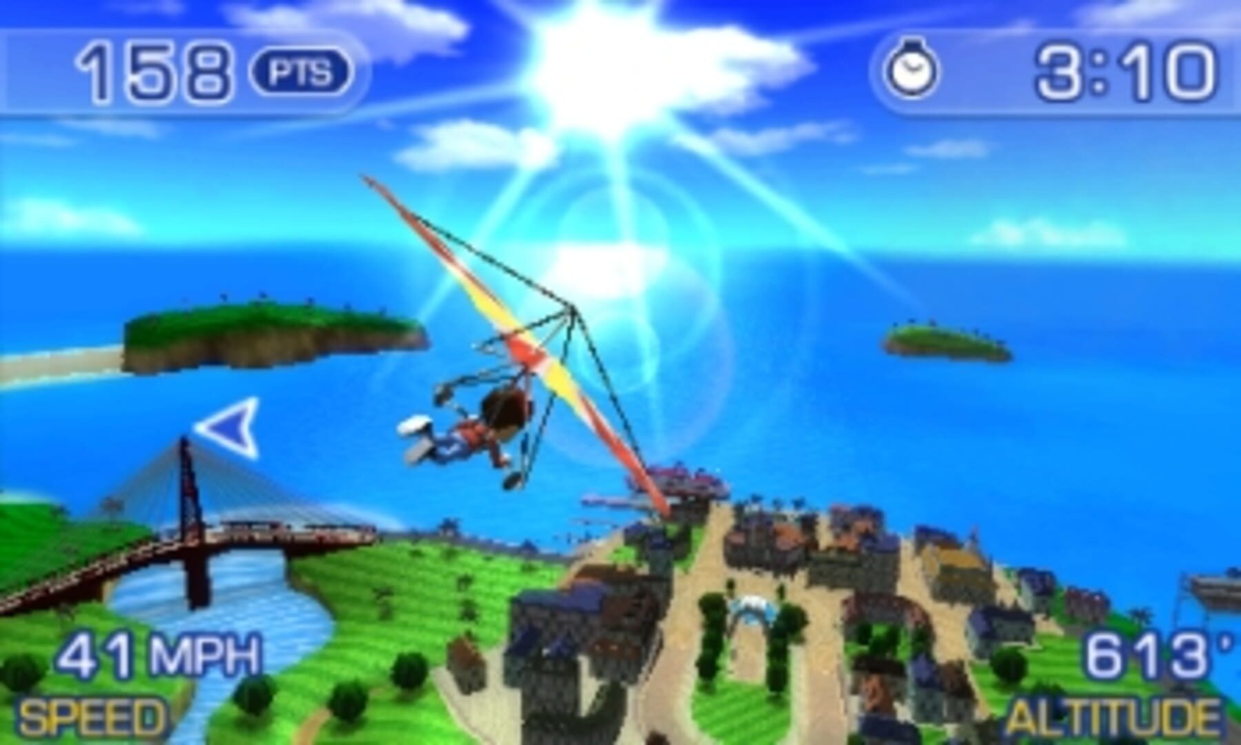 Captura de pantalla - Pilotwings Resort