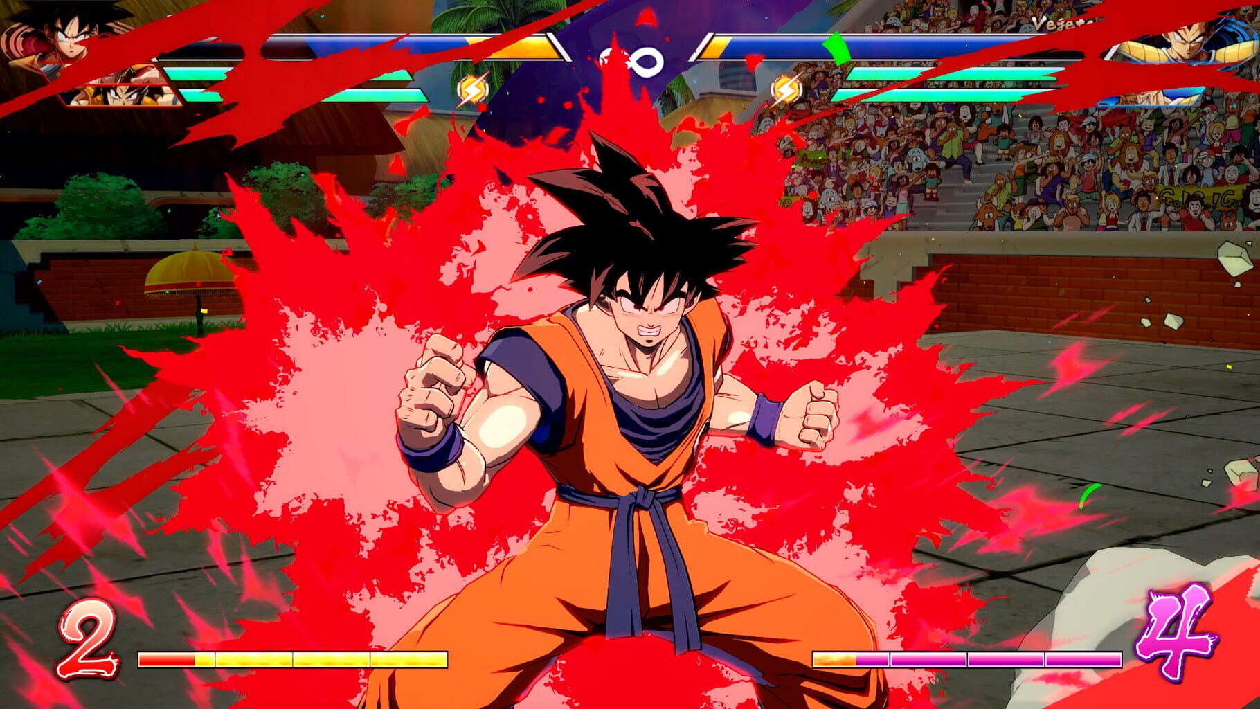 Captura de pantalla - Dragon Ball FighterZ: Goku