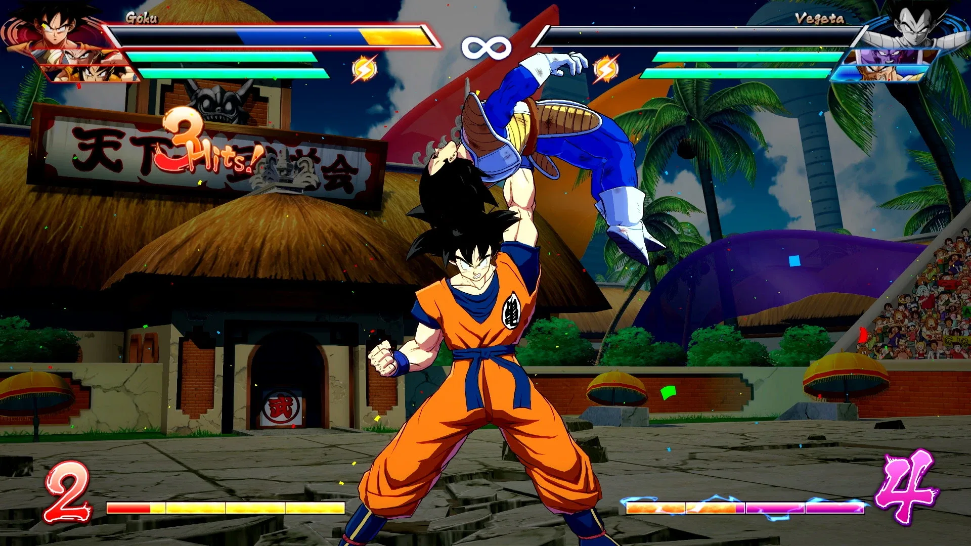 Captura de pantalla - Dragon Ball FighterZ: Goku