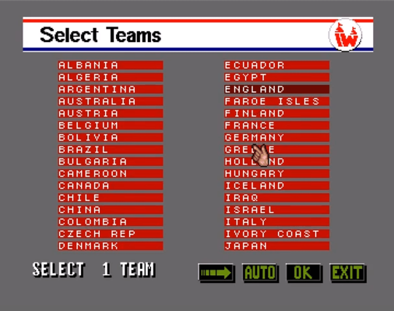 Wembley International Soccer screenshot