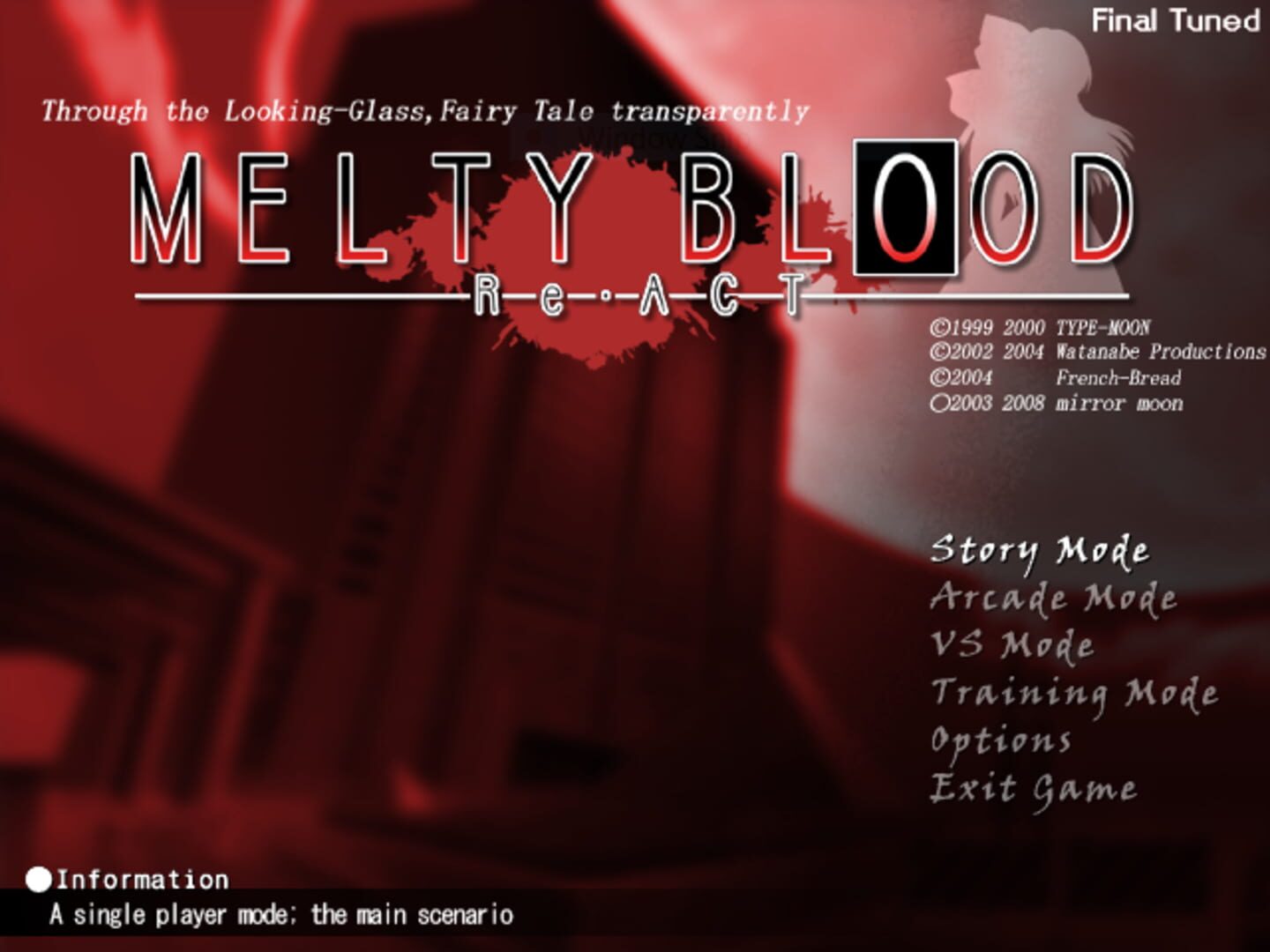 Captura de pantalla - Melty Blood Re-Act