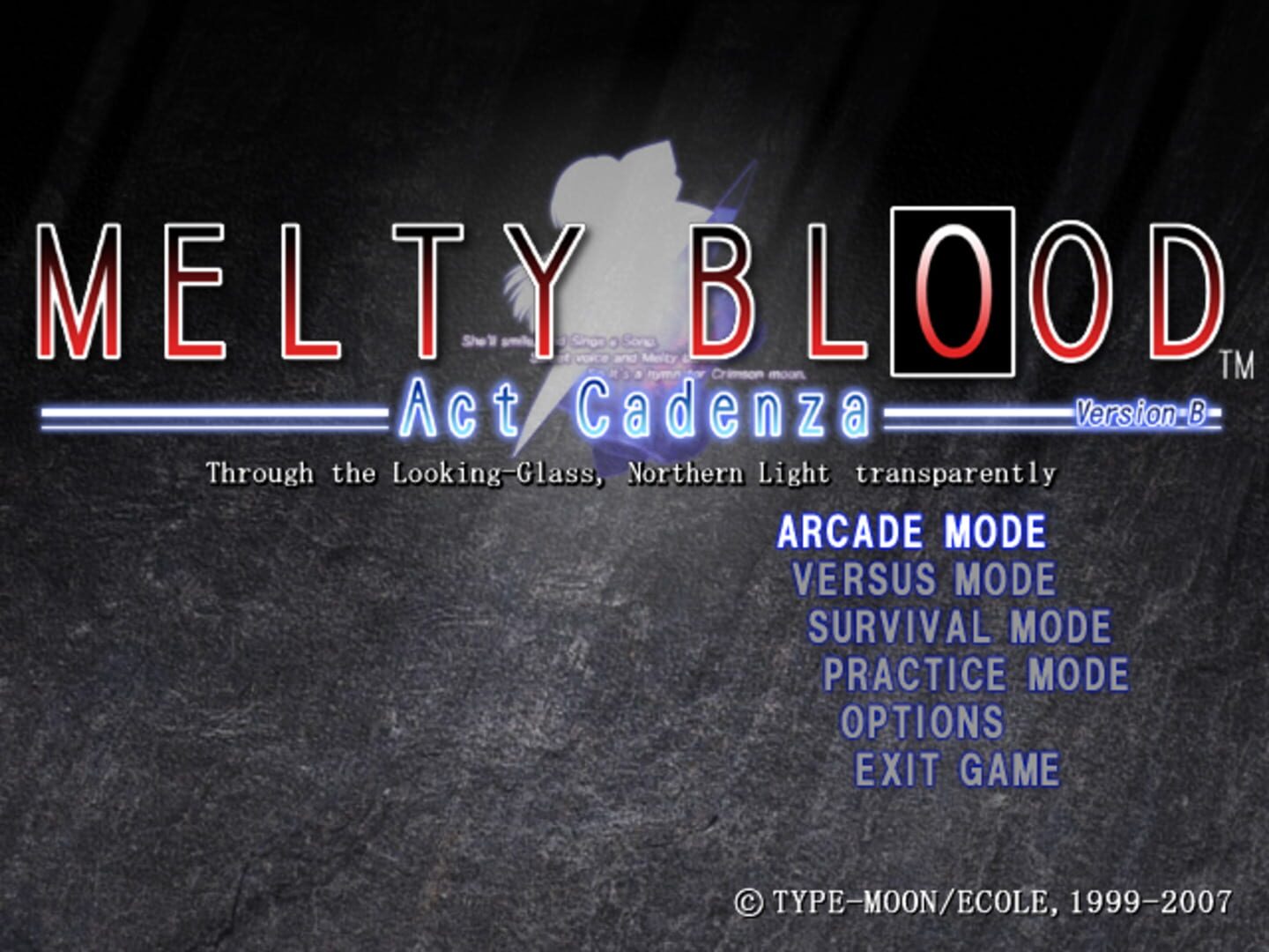 Captura de pantalla - Melty Blood Act Cadenza Ver. B