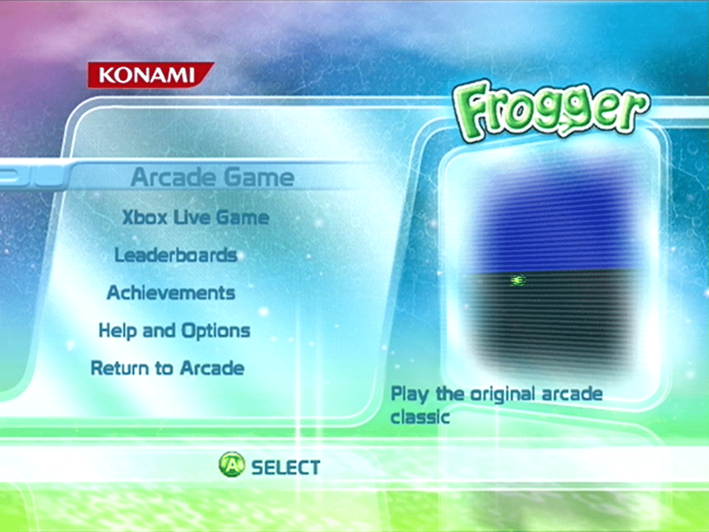 Frogger screenshot