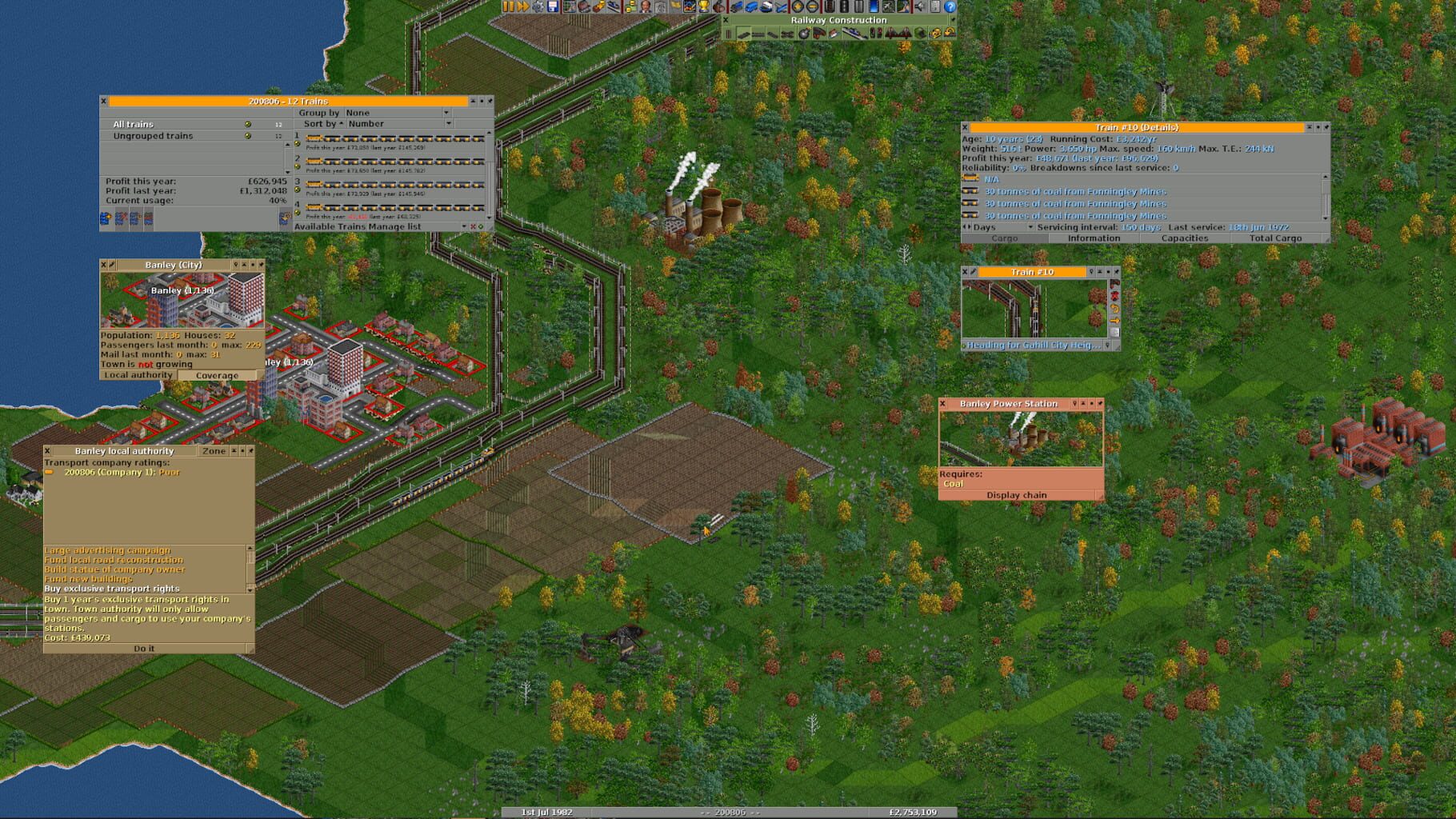 Captura de pantalla - OpenTTD