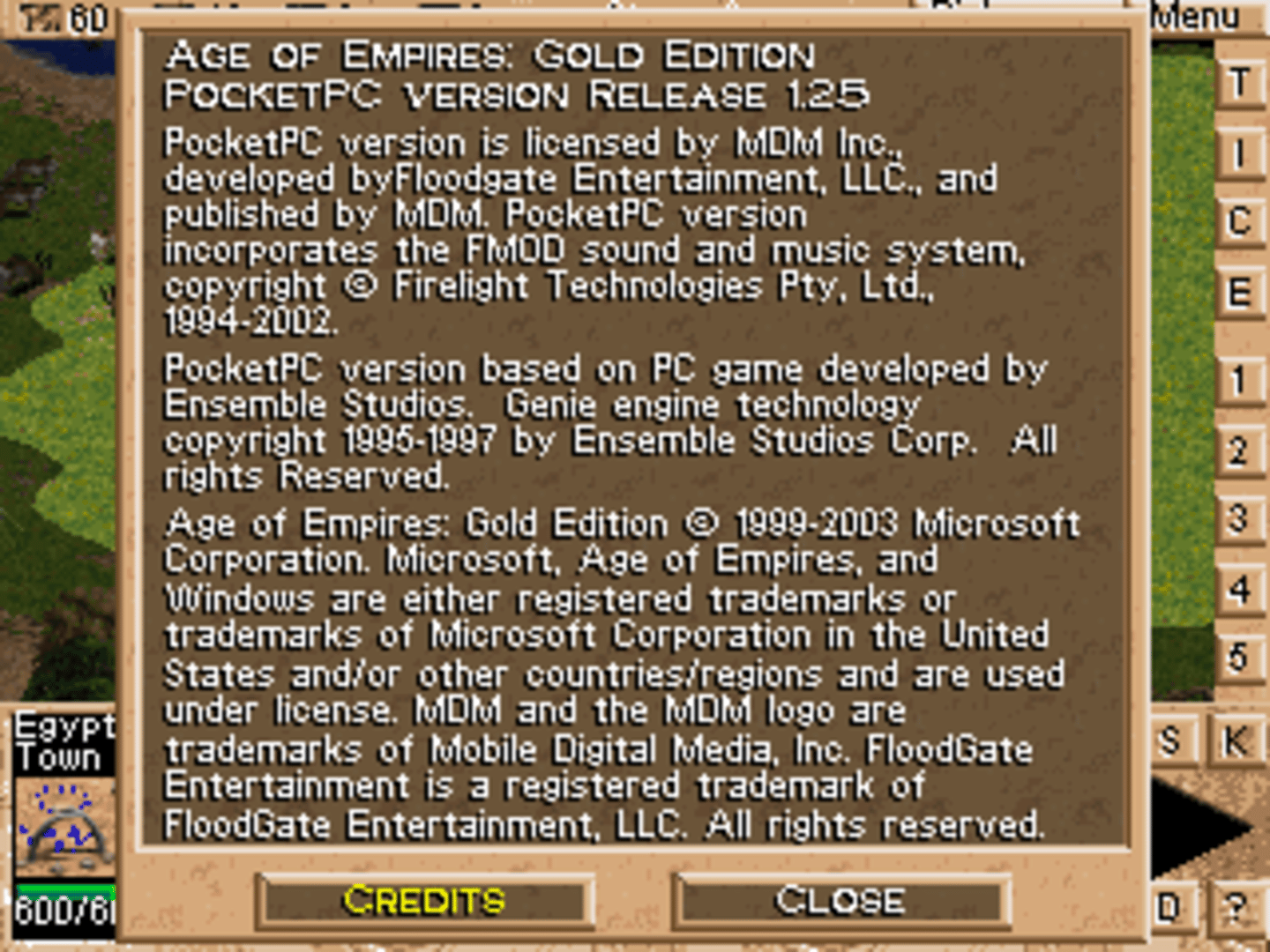 Age of Empires: Pocket PC Edition screenshot