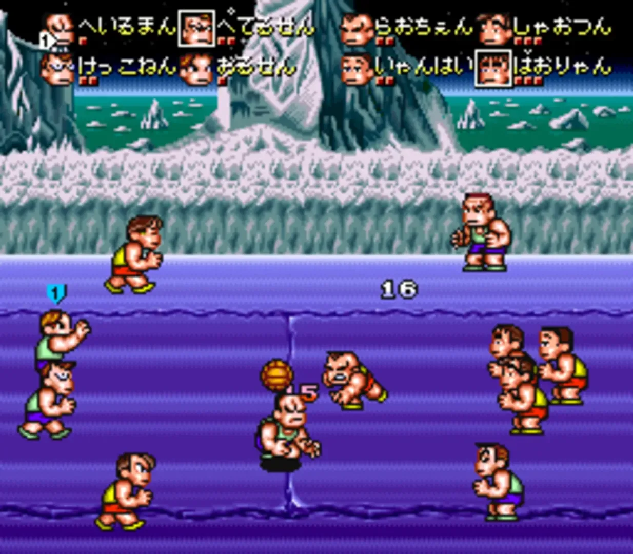 Captura de pantalla - Kunio's Dodgeball Time, C'mon Guys!